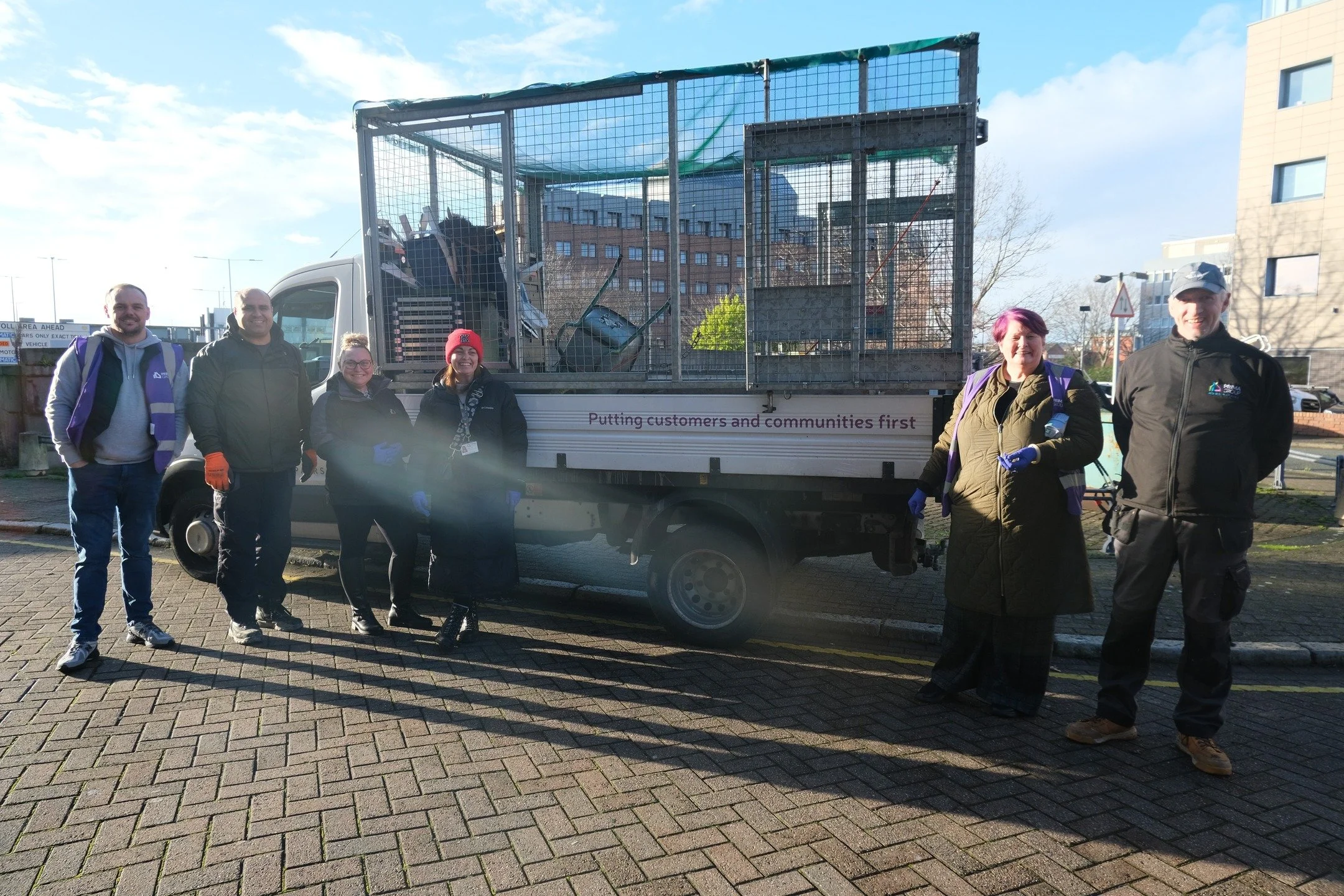 We were out in Birkenhead today for our Community Clean Up!

Joined by Councillor Amanda Onwuemene, we walked the area with litter pickers and made the most of a beautiful morning. 
We filled two skips with waste from customers and neighbours, giving