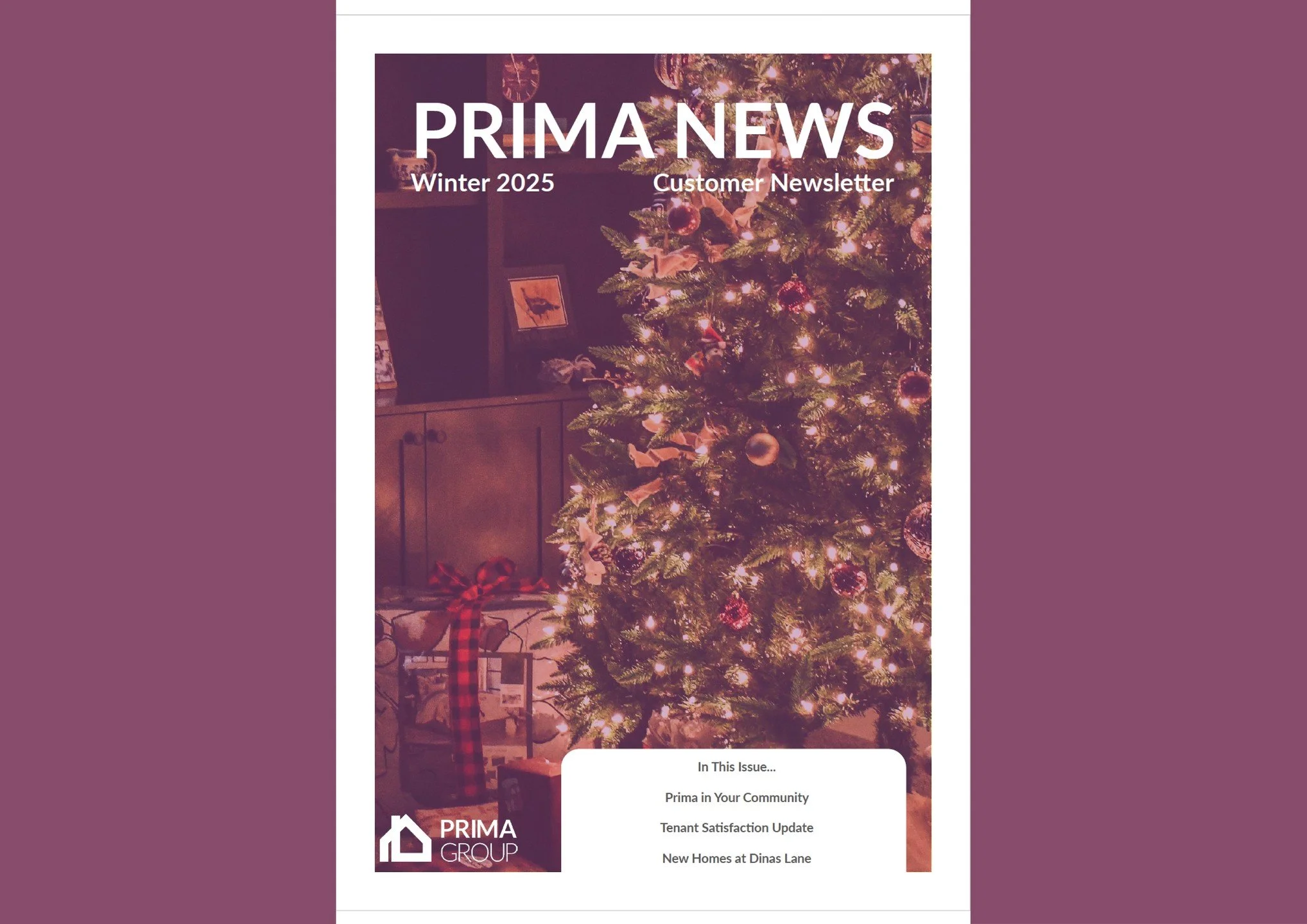 Prima News for Winter 2025 is now live on our website, with physical copies being delivered over the coming days! 📰📱

In exciting news, this will be our final widely printed edition, as we move to a more interactive digital format. Prefer to have a