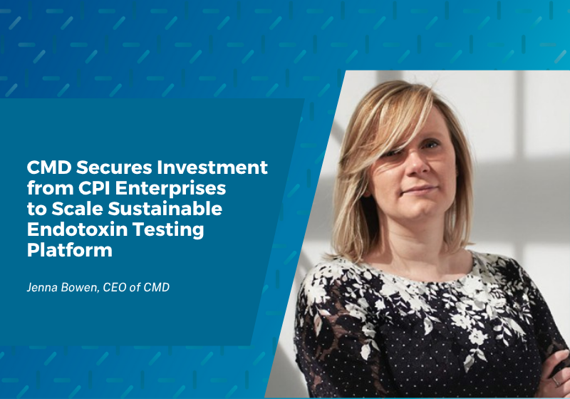 CMD Secures Investment from CPI Enterprises to Scale Sustainable Endotoxin Testing Platform