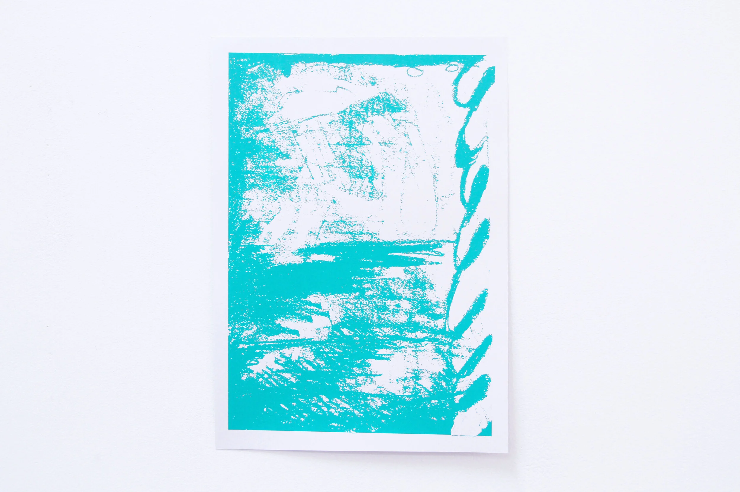 2020, An imprint in her color, screenprint on paper, 32 x 40cm.