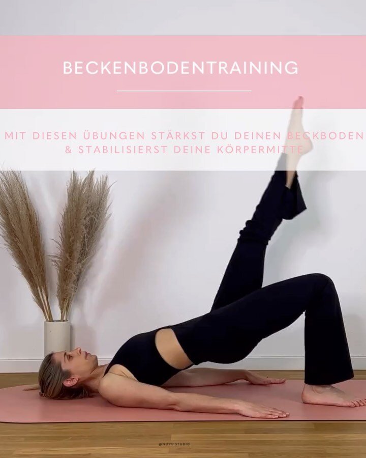 Pilates&uuml;bungen f&uuml;r Deinen Beckenboden

Hier sind tollen Pilates-&Uuml;bungen, die Du ausprobieren solltest. 
Dieses Mini-Workout ist f&uuml;r Dich, um Deinen Beckenboden und Deine K&ouml;rpermitte zu st&auml;rken und zu stabilisieren. 
Prob