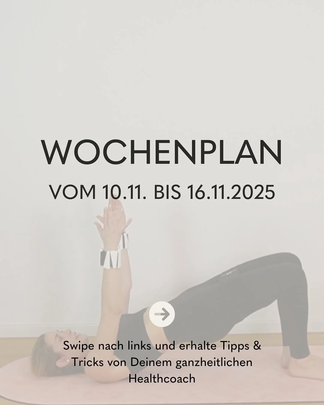 ✨ Neue Woche. Neue Energie. ✨
Und die Frage, wie willst Du Dich f&uuml;hlen?? 

Dranbleiben darf leicht sein mit Routinen, die dich n&auml;hren, statt zu ersch&ouml;pfen.
Beweg dich mit Liebe, nicht mit Druck. Dein K&ouml;rper wird es dir danken. 🤍
