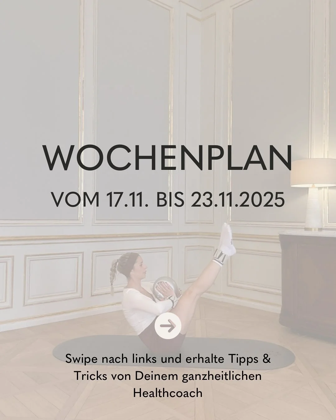 Neue Woche. Starke Mitte. ✨

Deine Core-Muskulatur ist das Zentrum deiner Kraft, Haltung und Energie. Diese Woche schenken wir genau diesem Bereich extra Aufmerksamkeit.

Kurze, effektive Abs-Workouts, die du easy in deinen Alltag integrieren kannst 