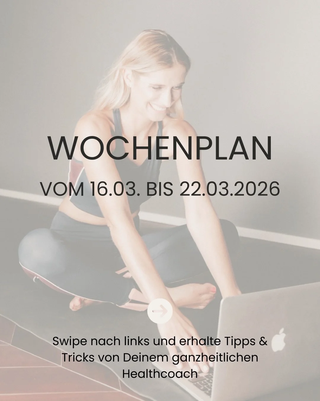 Neue Woche, neue Energie ✨

Nimm dir kleine Momente f&uuml;r Bewegung, um deinen K&ouml;rper zu st&auml;rken und deine Balance zu finden.

Schon wenige Minuten k&ouml;nnen dir Kraft, Fokus und ein gutes Gef&uuml;hl schenken.

Diese Woche besteht der 