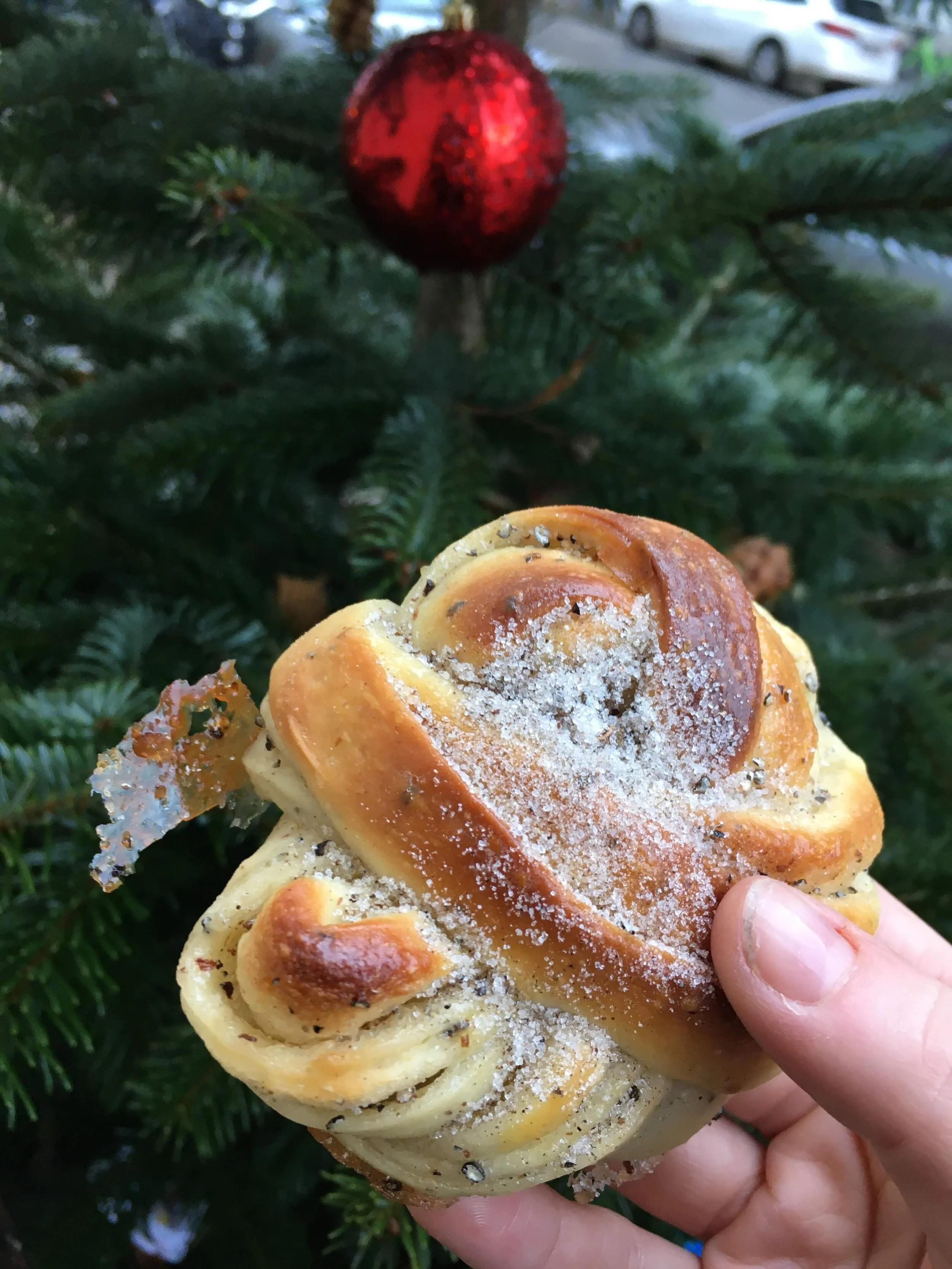  Holy cow this was insane. Cardamom bun from  Juno the Bakery.  