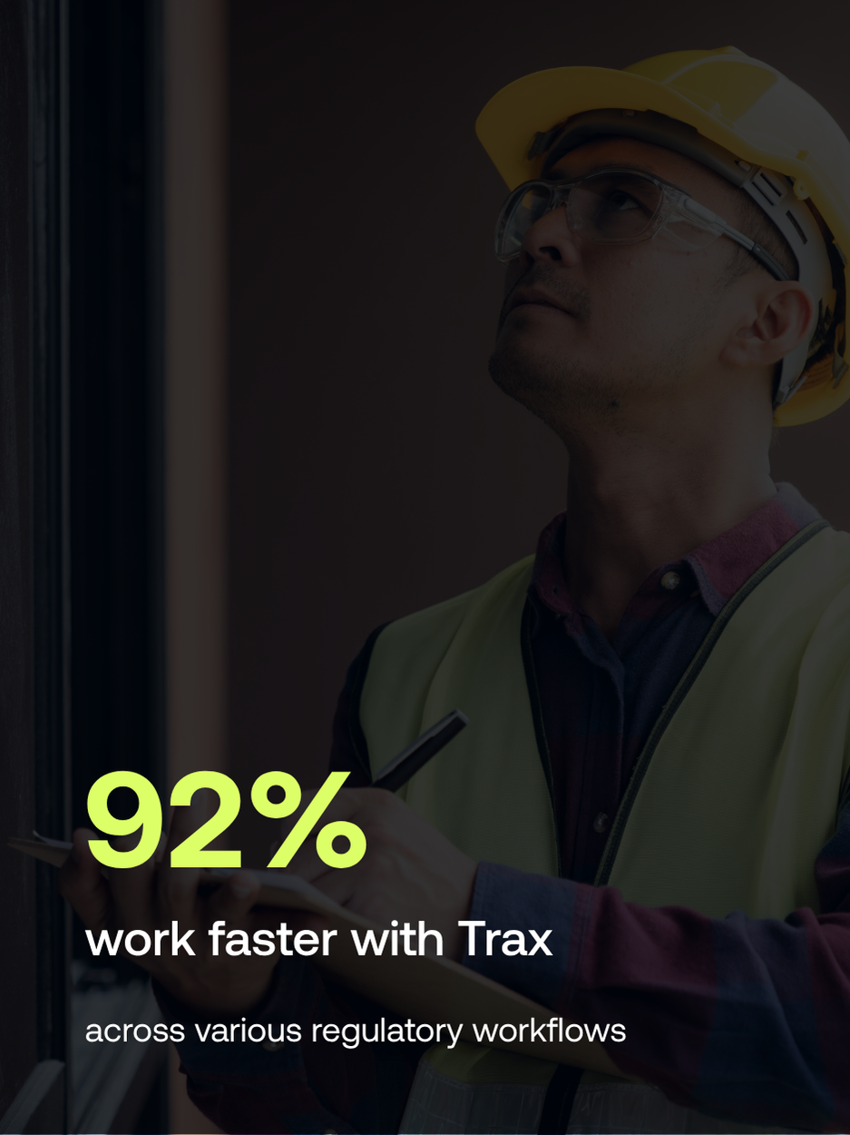 92% work faster using Trax 