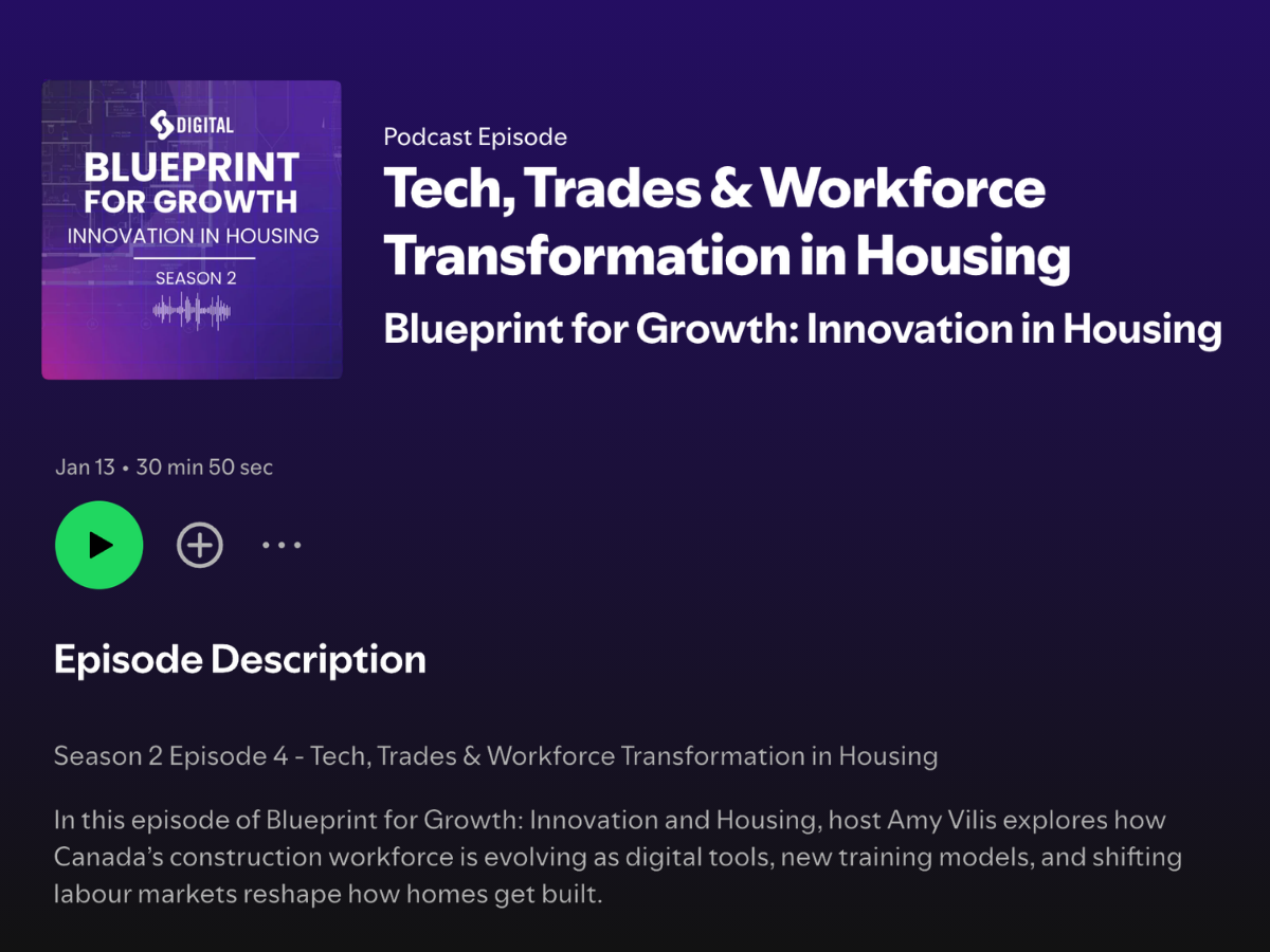 DIGITAL’s ‘Blueprint for Growth: Innovation in Housing’  Poster