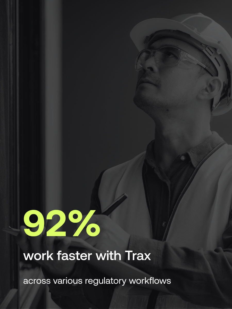 92% work faster using Trax 