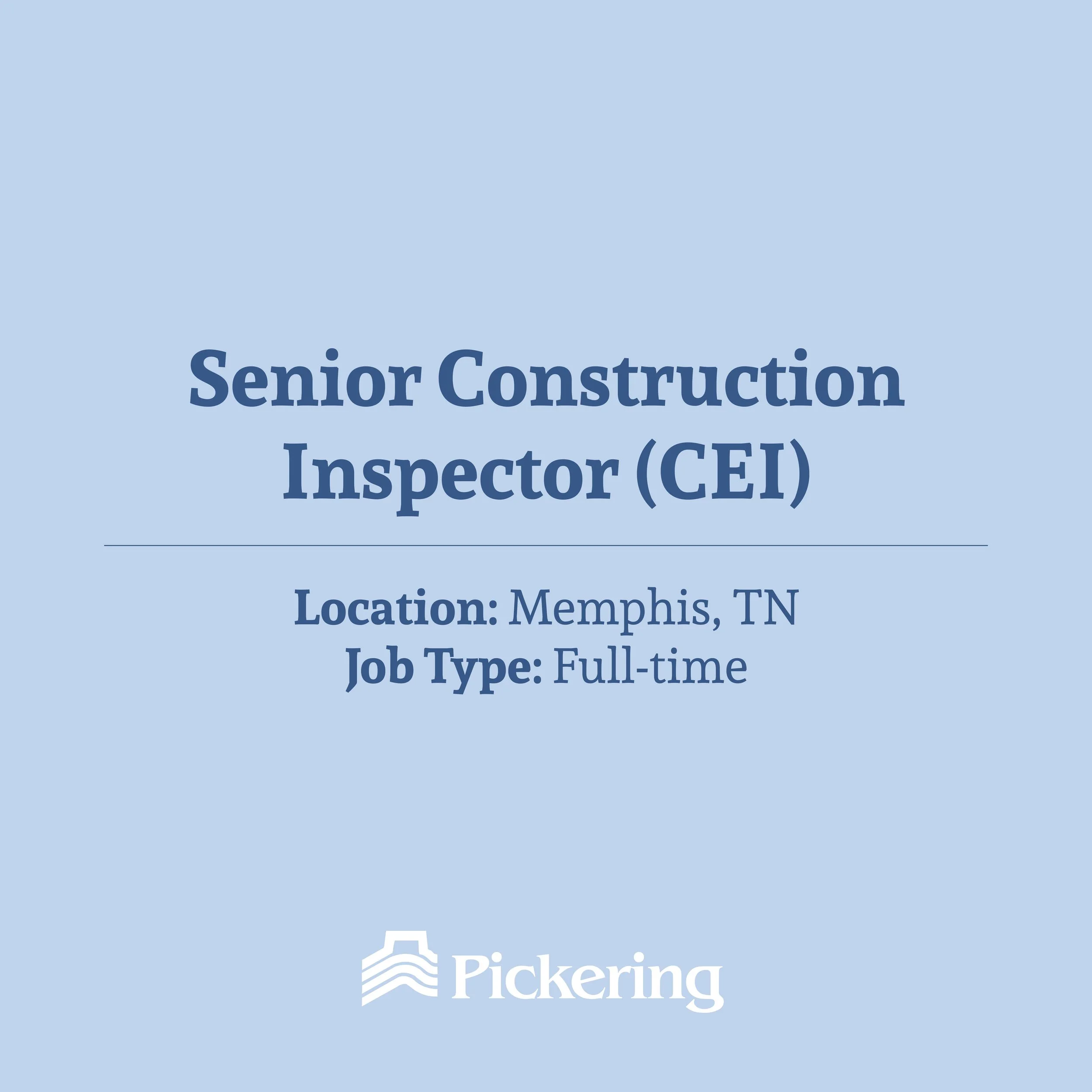 Senior Construction Inspector (CEI)