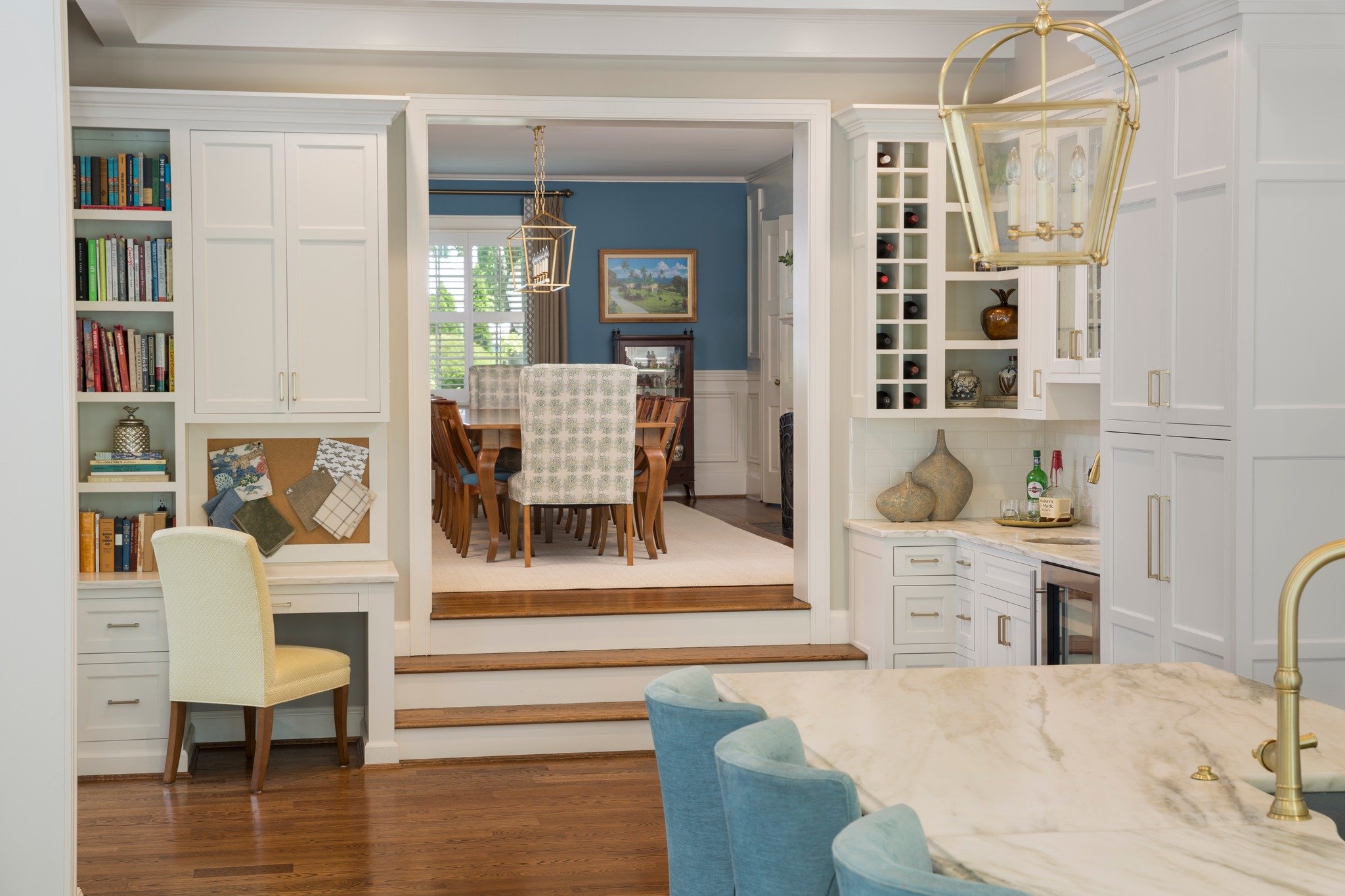 One of my forever favorites! No corner left untouched in this full home renovation. Thanksgiving will be a breeze in this beautiful space! #KitchenInspo