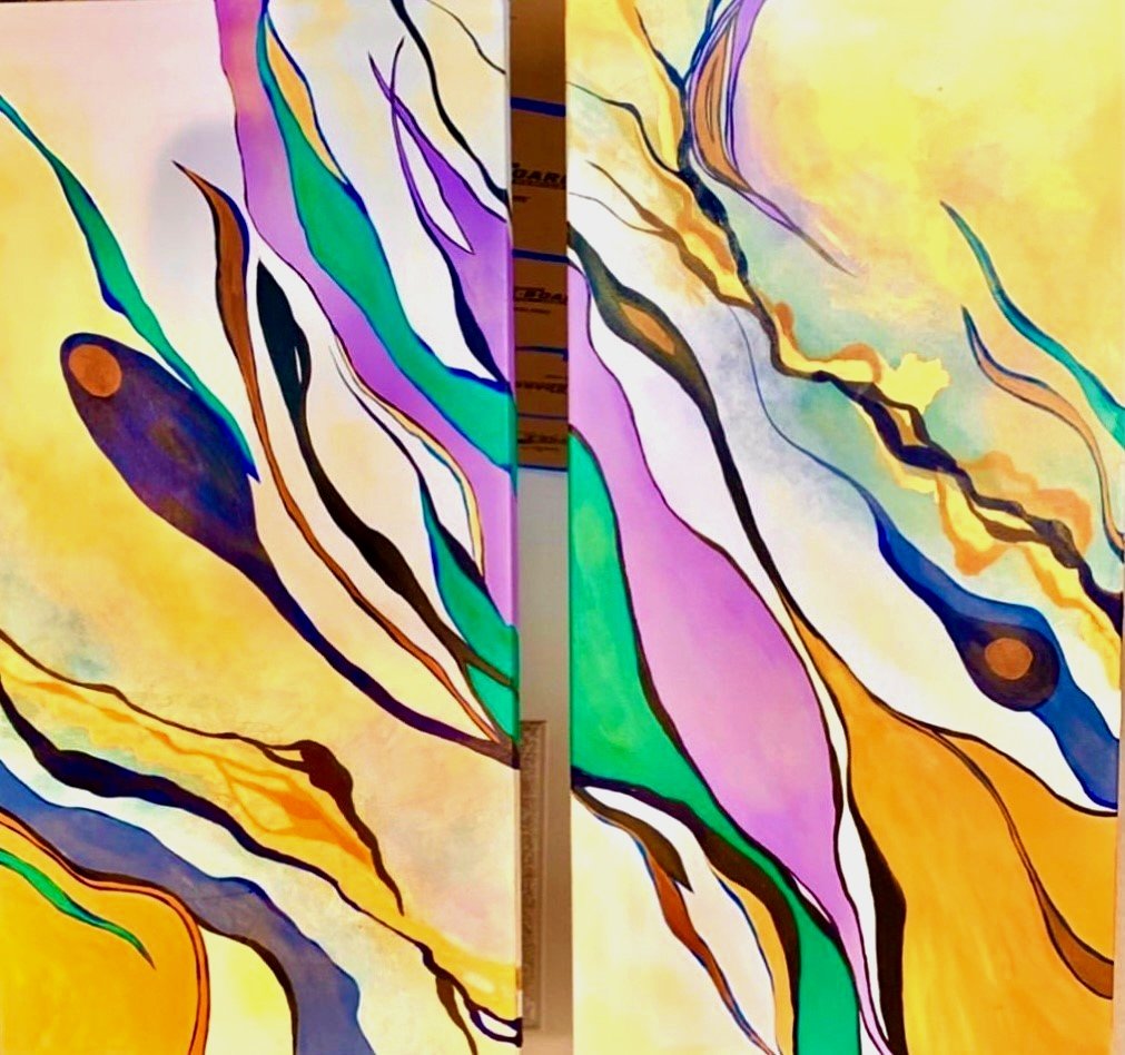 Sea Kelp (diptych - sold)