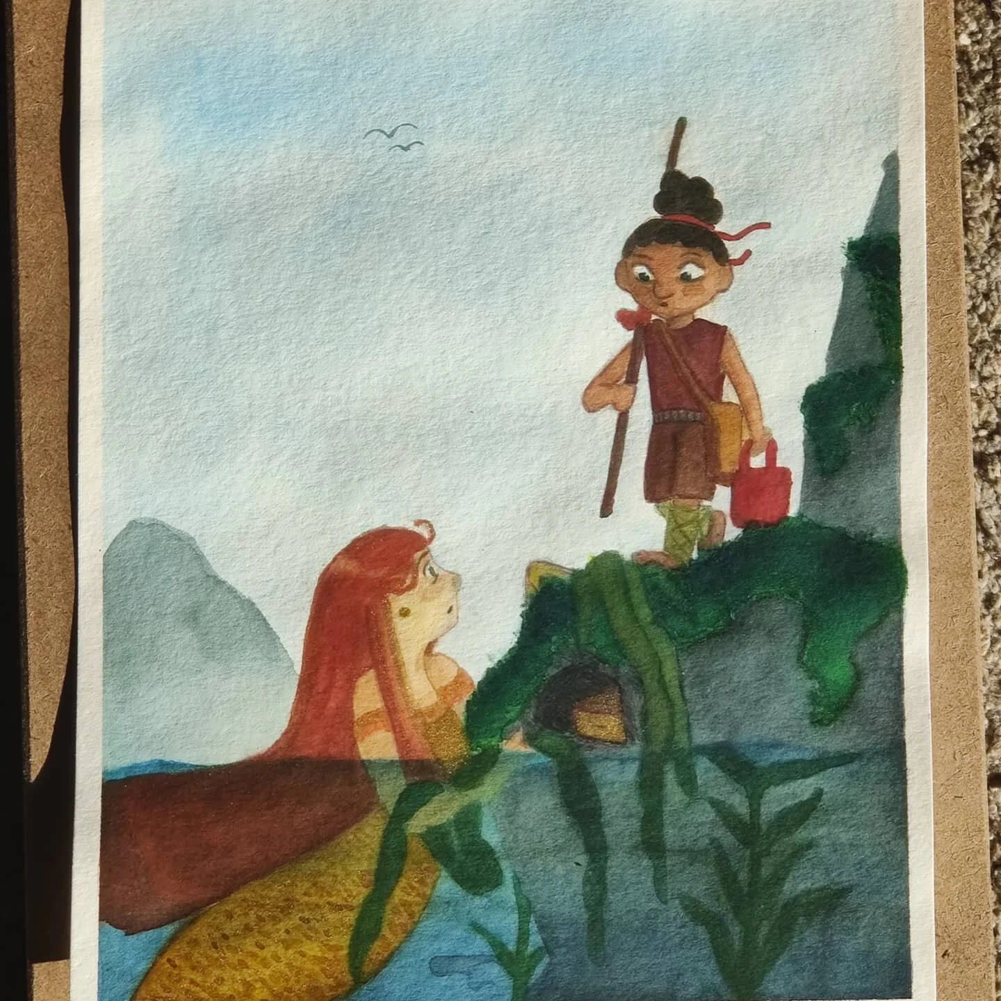 I finally finished my Mermay painting in June π
! I'm pretty happy how this one turned out. The sketch was quickly done with simple character designs and I didn't really have a clear vision for it. But I just let it naturally build itself up, paintin