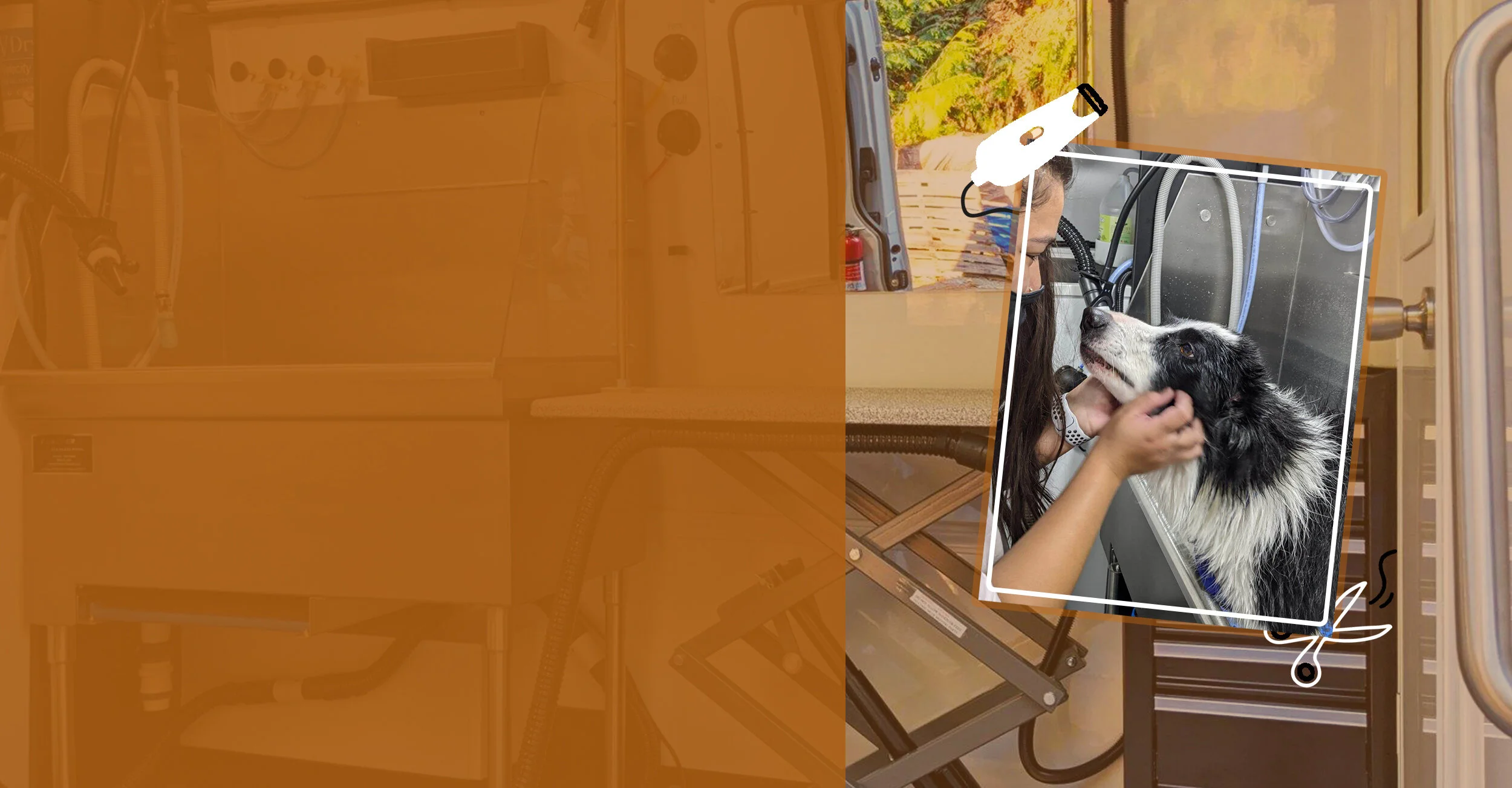 EarthWise Pet Marysville Mobile Pet Grooming Van Dog & Cat Grooming