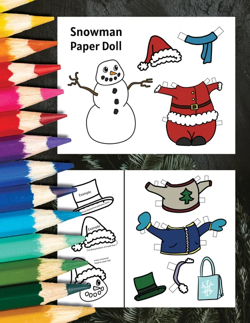 Paper Doll Print &amp; Color - Frilly Collection — Alaina Perry