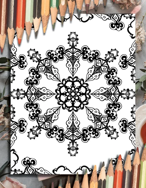 Snowman Wearing a Top Hat Coloring Page - Printable PDF — Alaina Perry