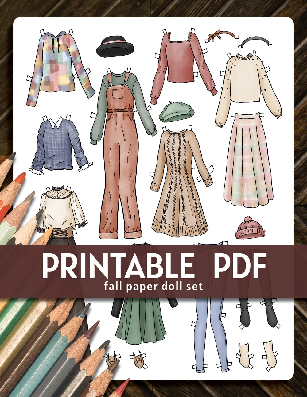Paper Doll Cut & Color - Halloween Collection — Alaina Perry