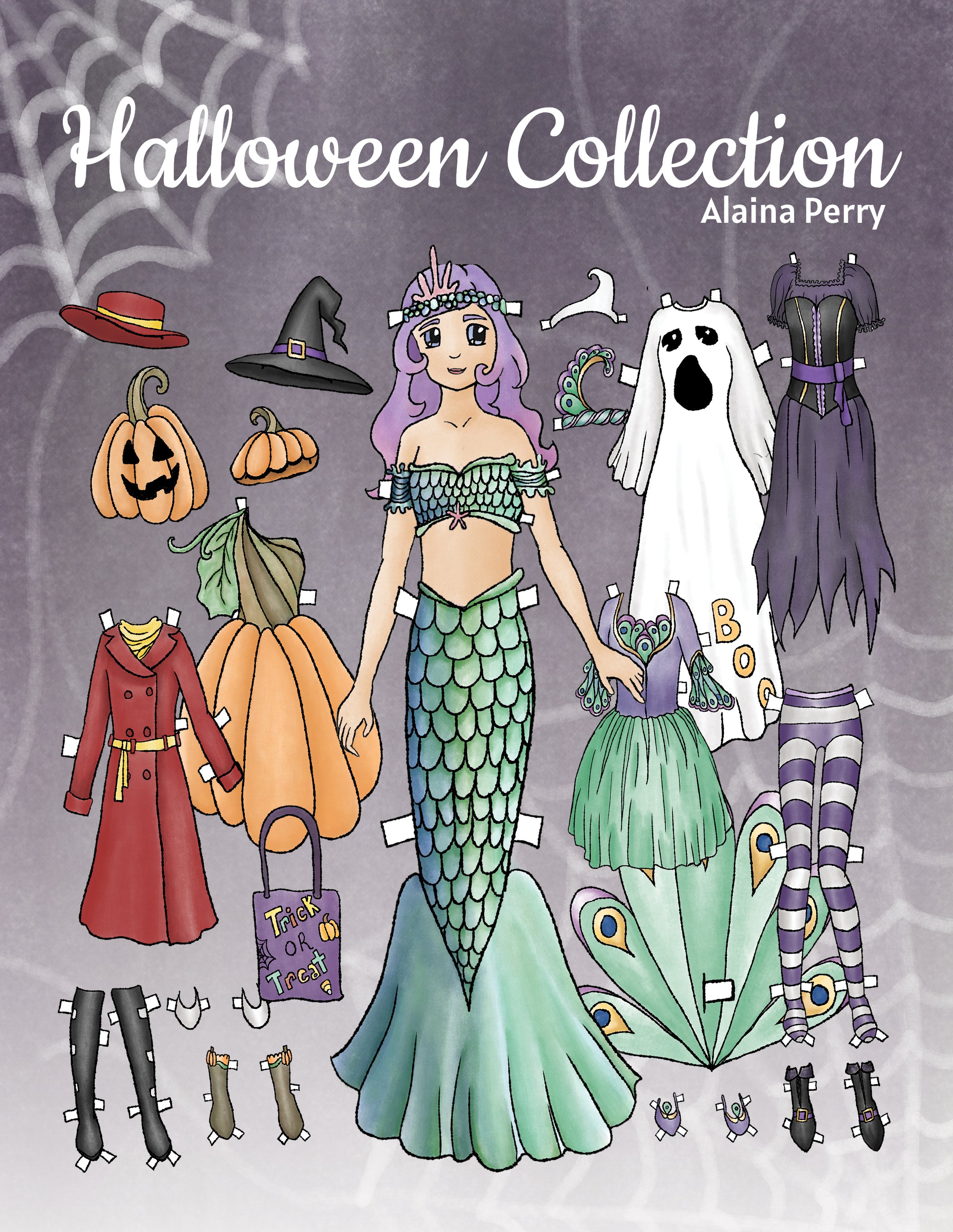 Paper Doll Cut & Color - Halloween Collection — Alaina Perry