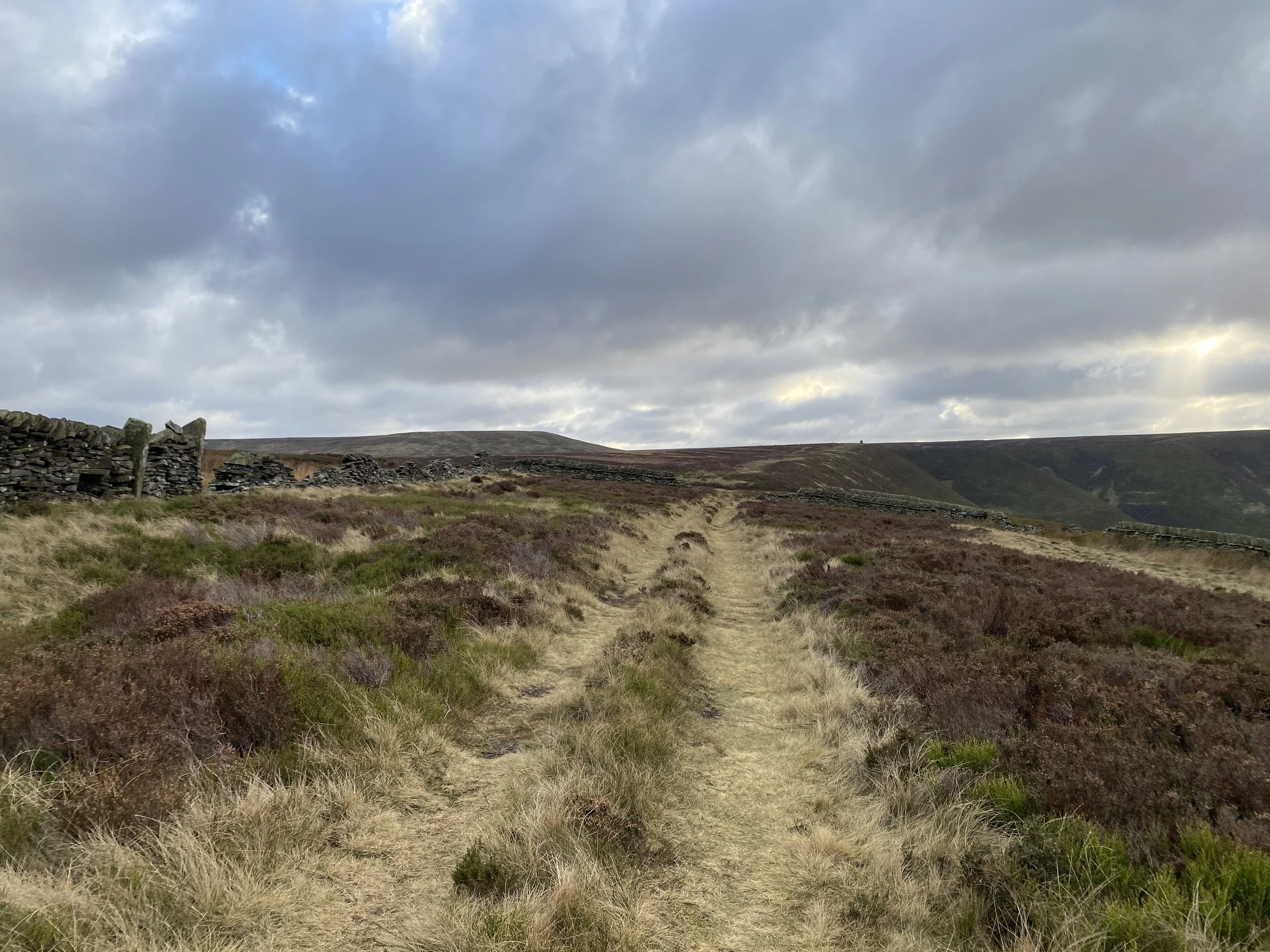Track along the moorland above Ramsden Clough
