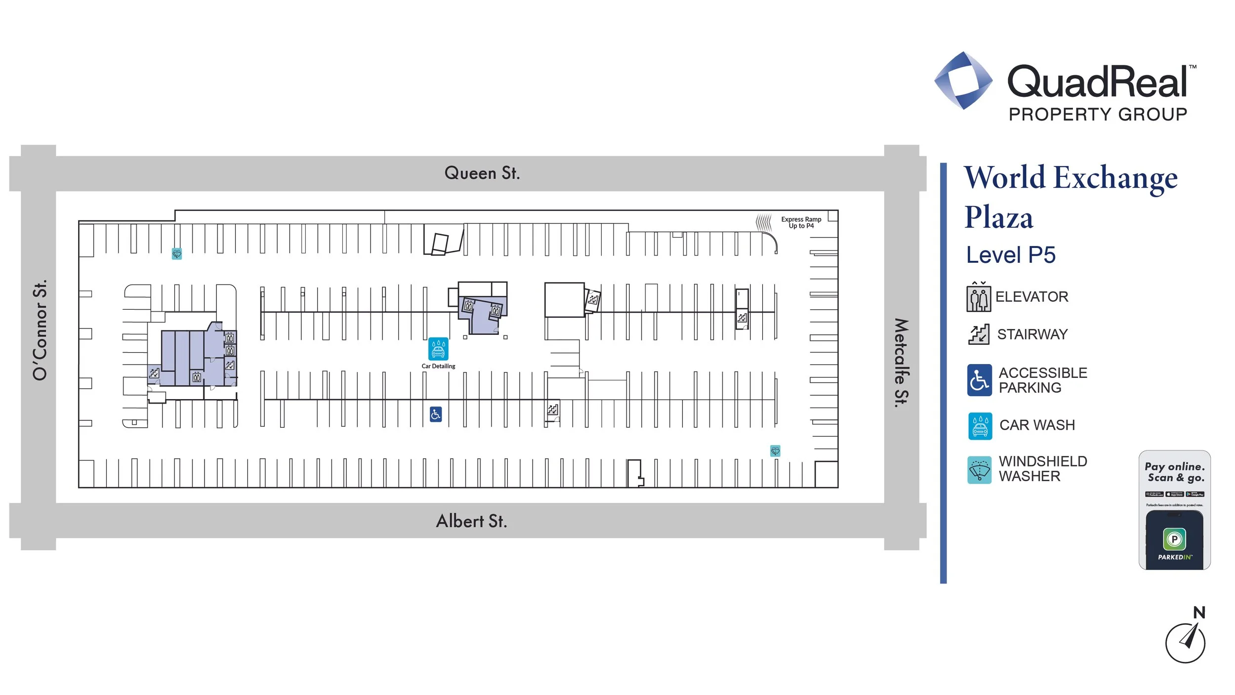World Exchange Plaza Parking Facility Map Level P5