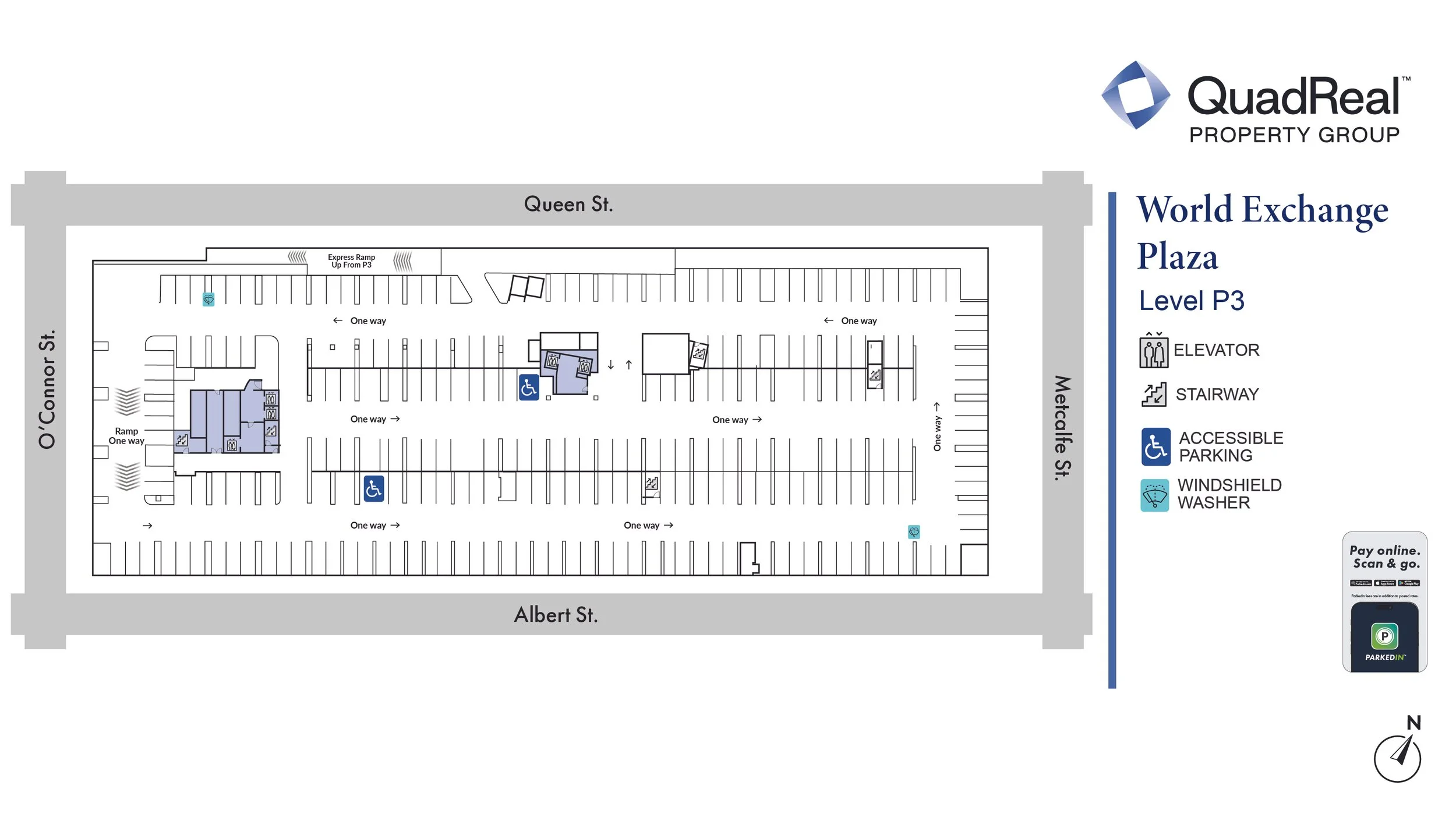 World Exchange Plaza Parking Facility Map Level P3