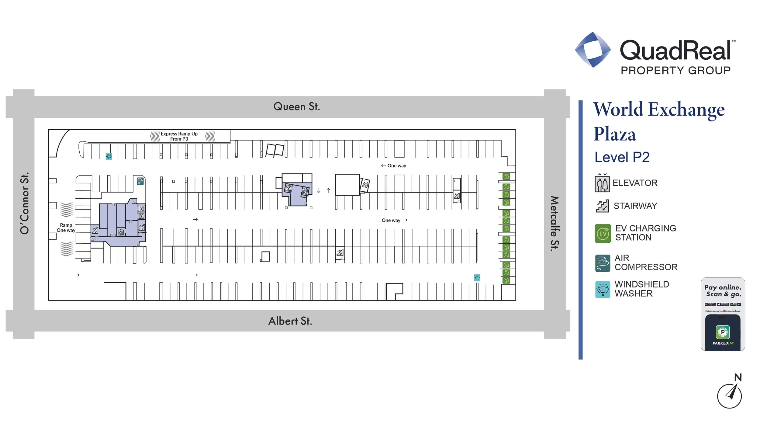 World Exchange Plaza Parking Facility Map Level P2