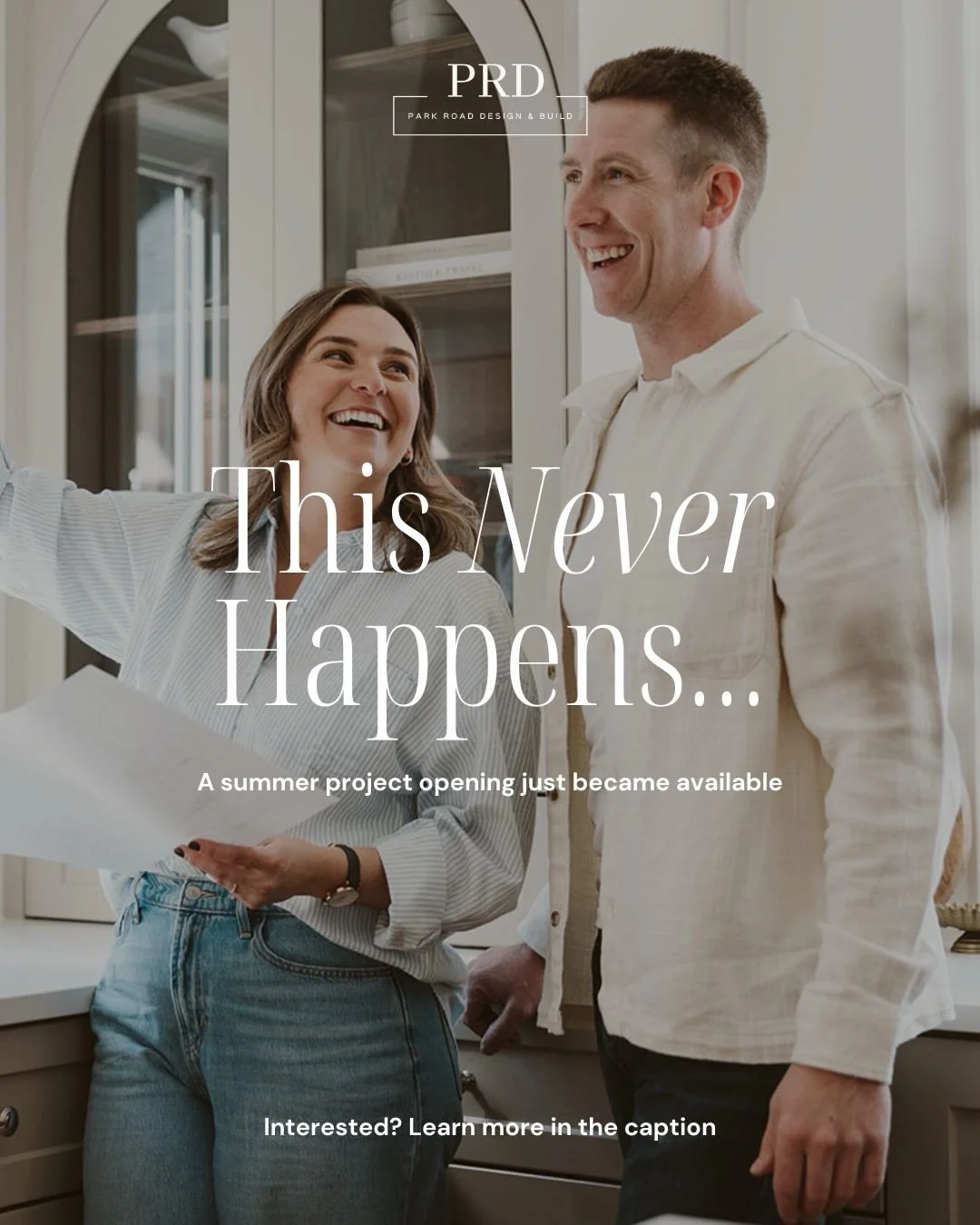 Big things are happening this season, and we&rsquo;ve got a rare opening in our late summer schedule!

If you&rsquo;ve been thinking about renovating, refreshing your space, or starting that project you&rsquo;ve been putting off, now is the perfect t