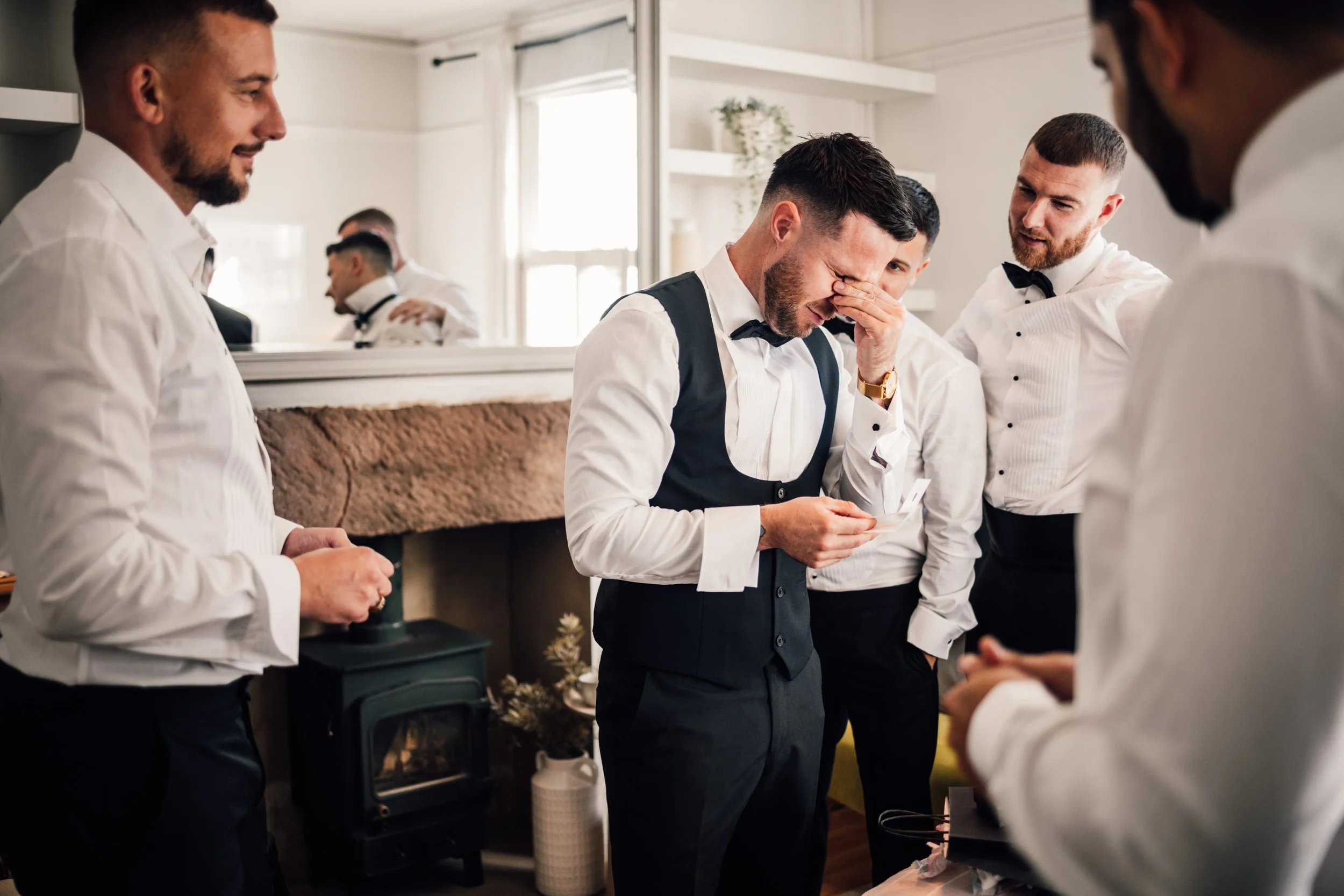 Emotional wedding with documentary photography at The West Mill
