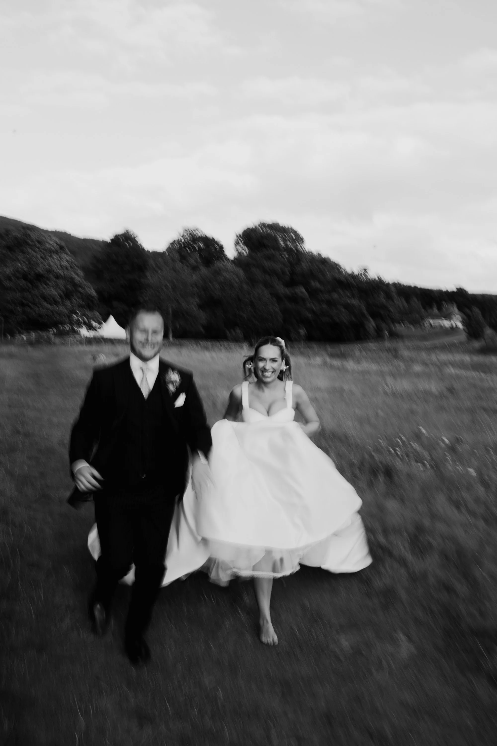 Editorial style wedding photography in Hathersage during an August celebration