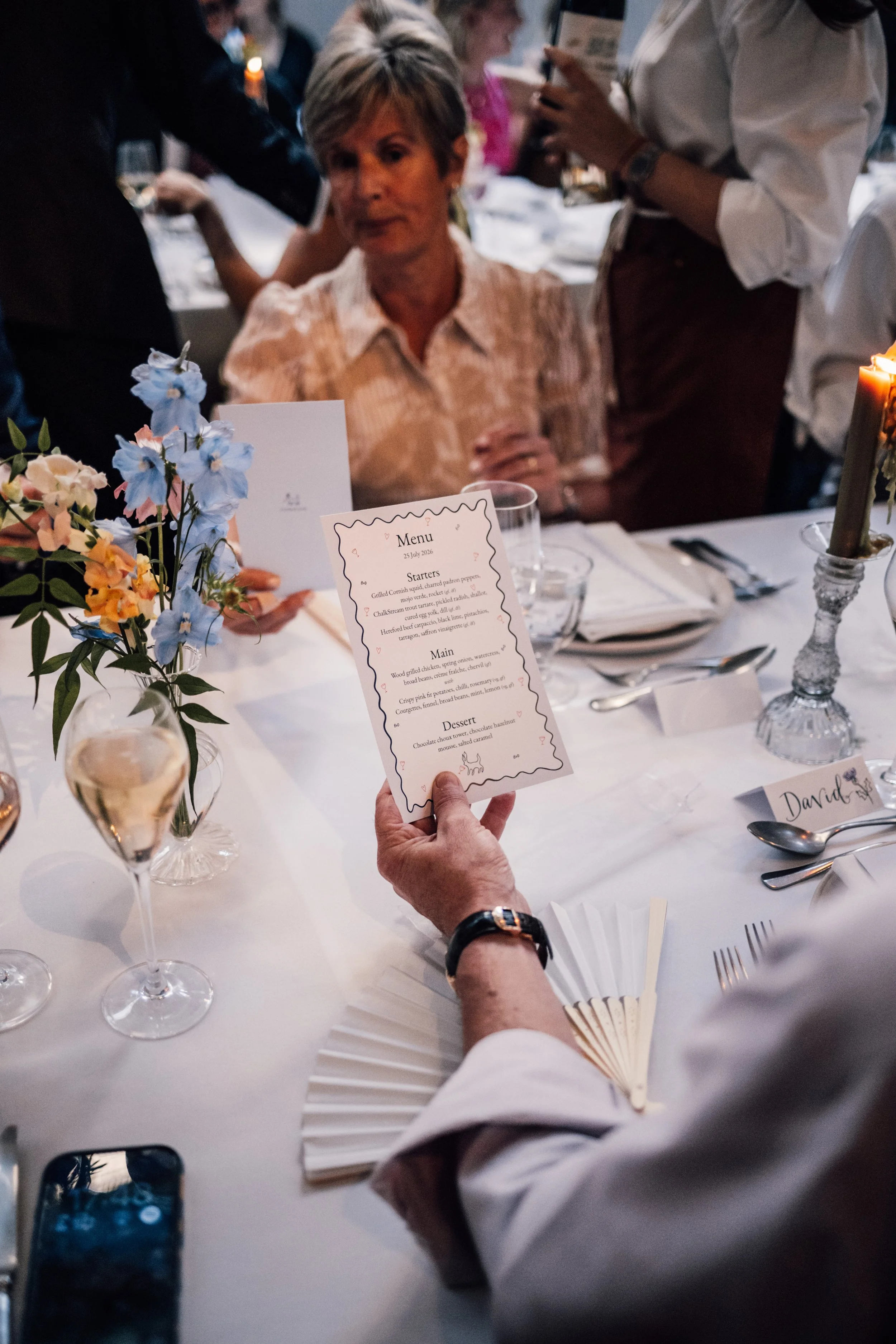 wild by tart menu for wedding reception in London