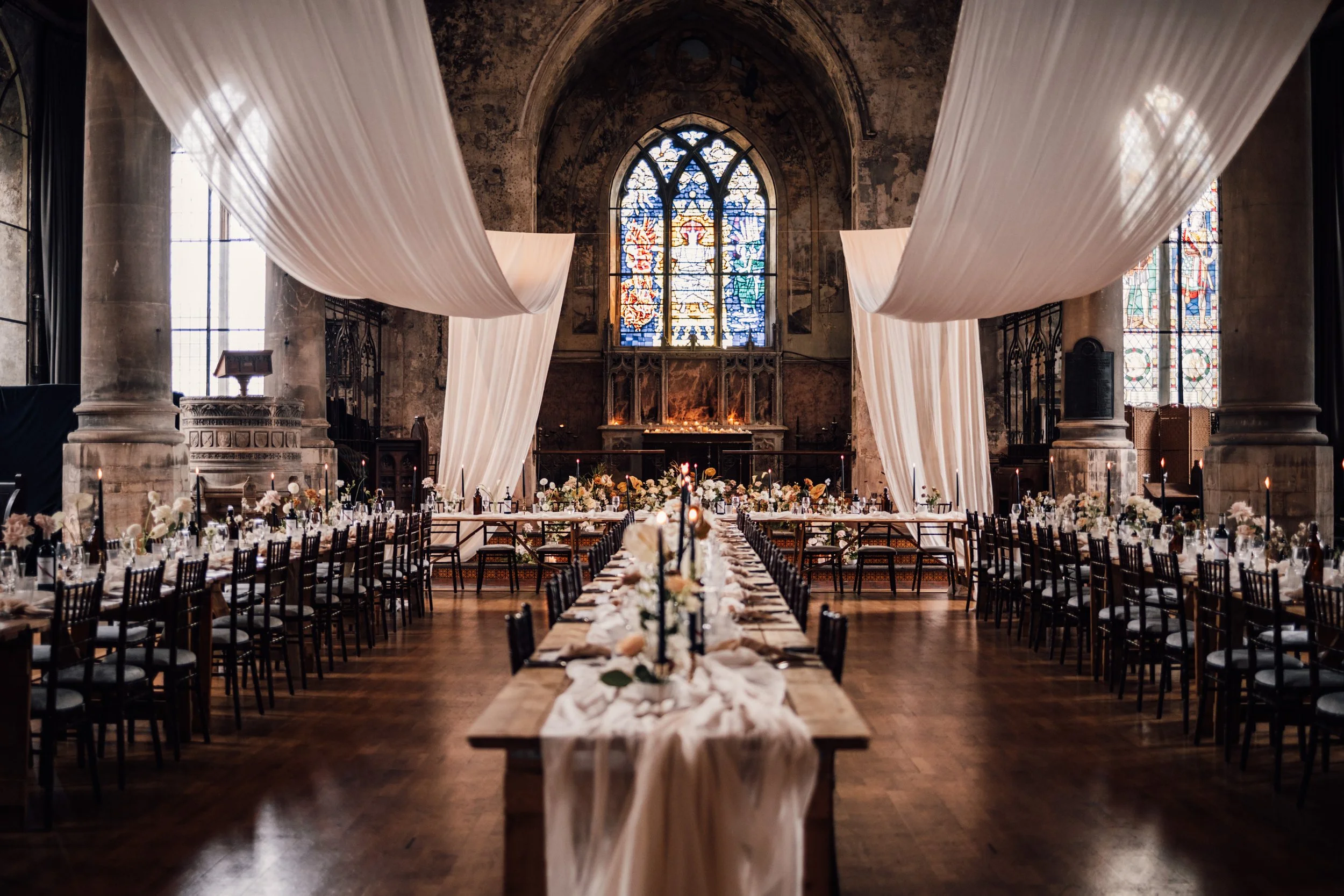 The Mount Without wedding breakfast set up