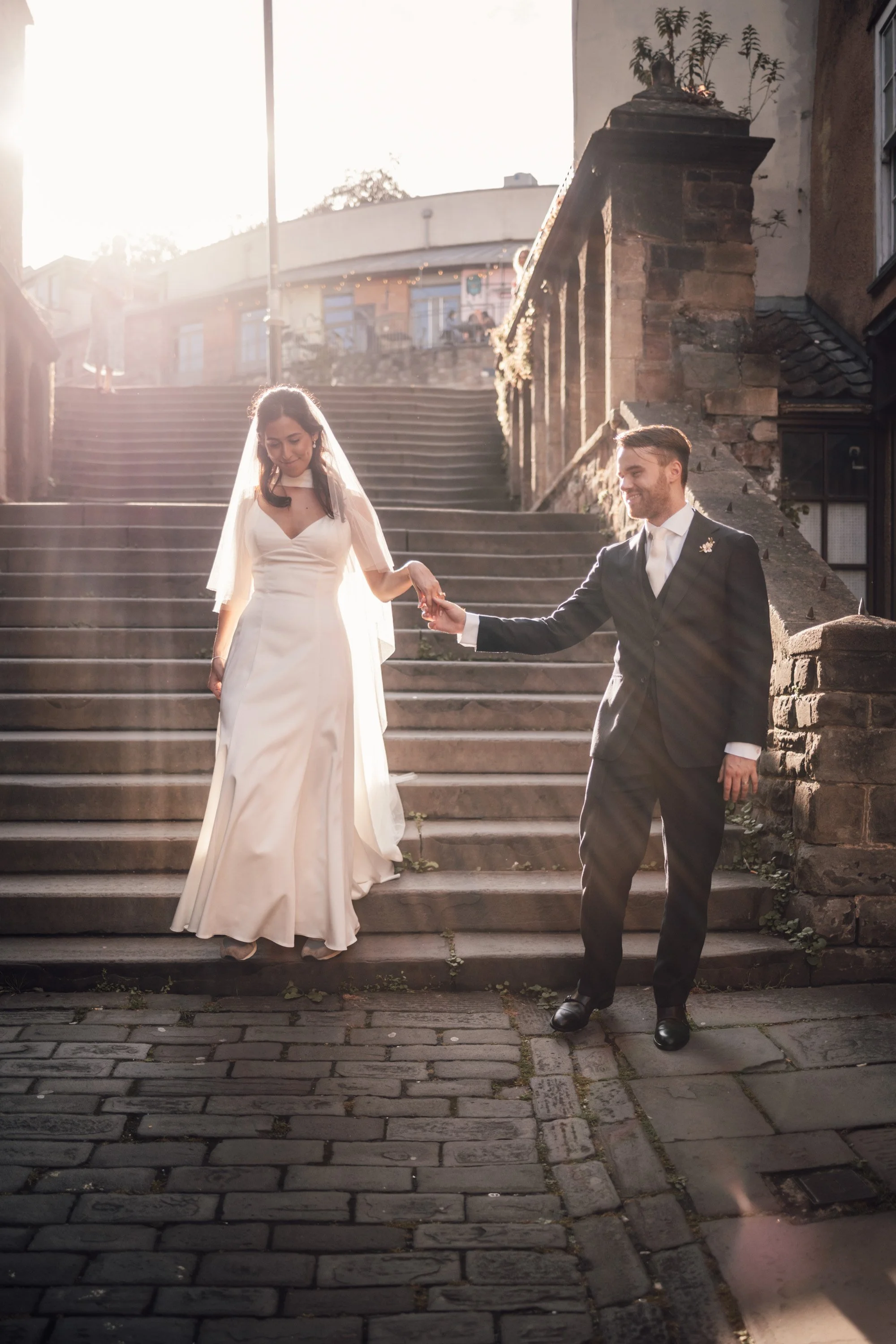 Romantic couple portraits inside The Mount Without Bristol