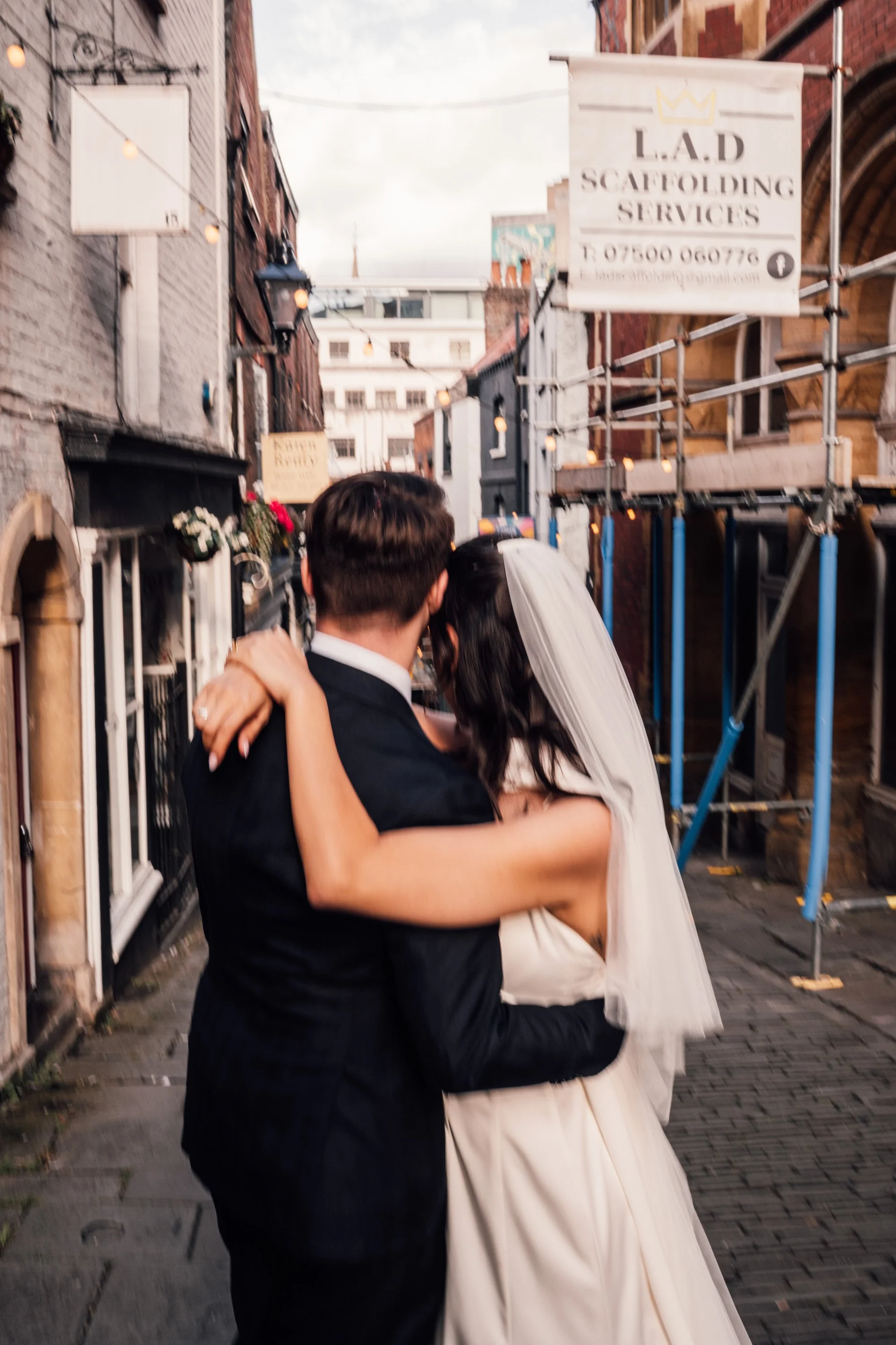 Couple sharing quiet moment together after ceremony at The Mount Without