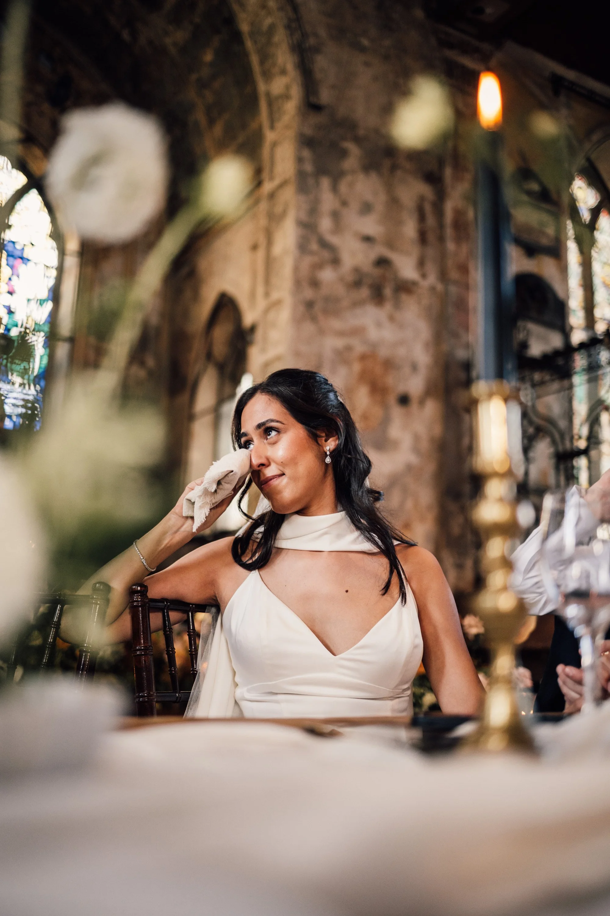 Emotional speeches inside historic Bristol wedding venue The Mount Without
