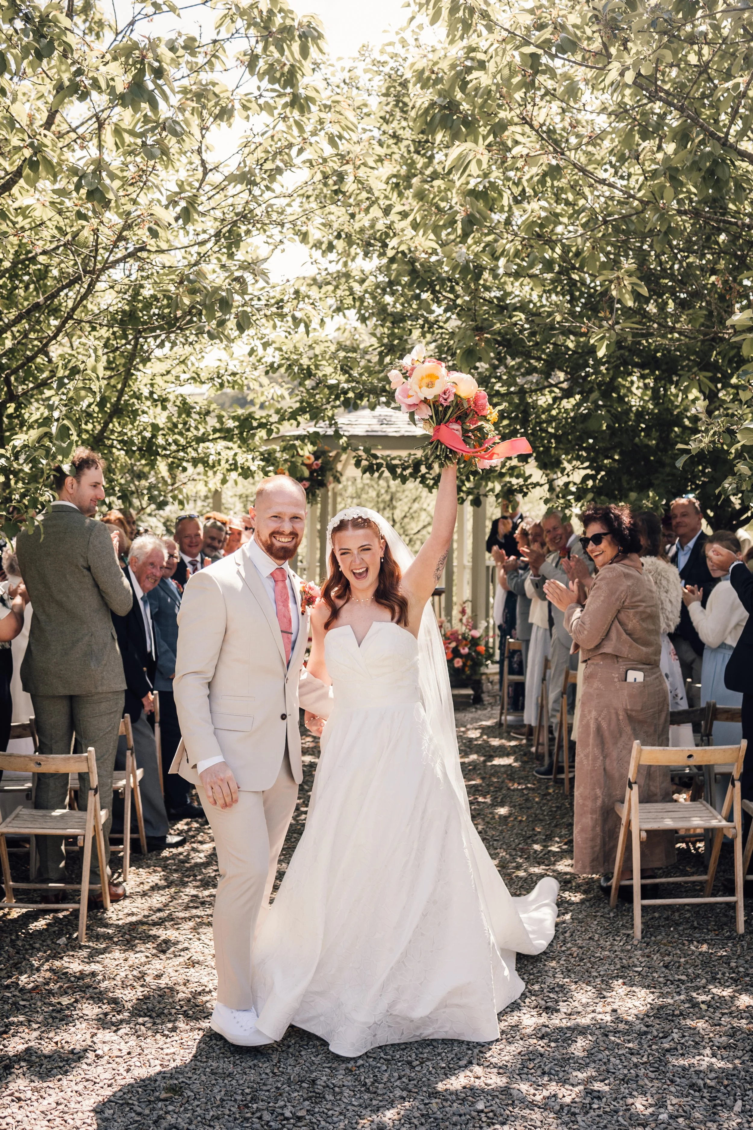 documentary wedding photography at Pengenna Manor in cornwall