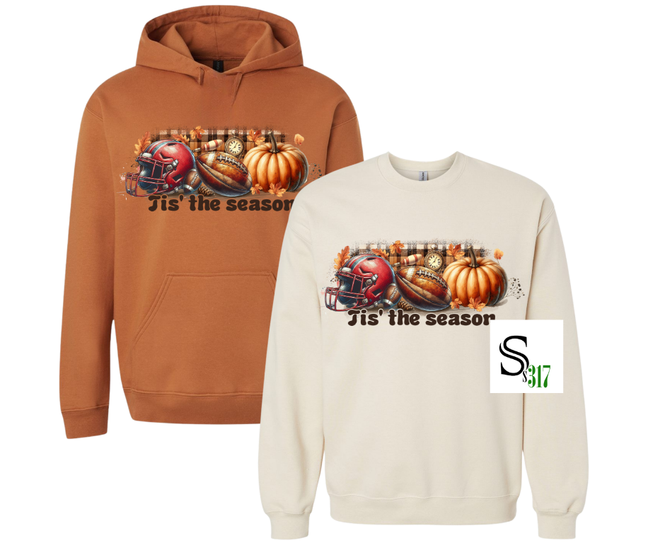 🍂🏈 ’Tis the Season Fall Football Hoodie & Sweatshirt 🏈🍂
