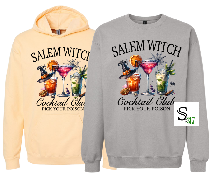 🍸✨ “Salem Witch Cocktail Club – Pick Your Poison”