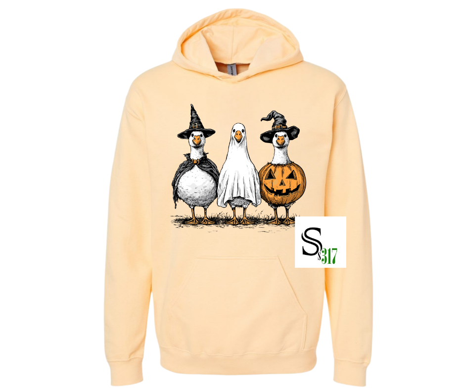 Witchy Geese Halloween Sweatshirt & Hoodie 🎃🪄