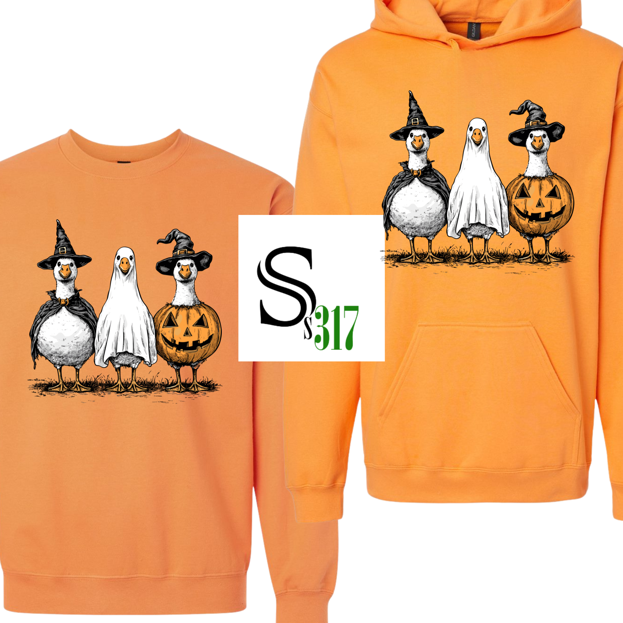 Witchy Geese Halloween Sweatshirt & Hoodie 🎃🪄