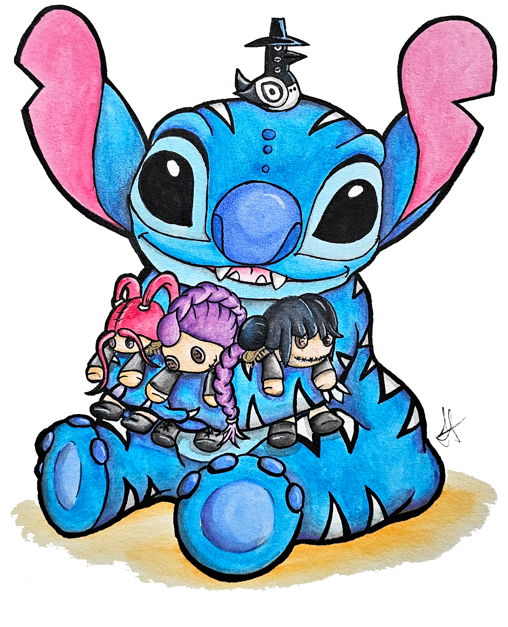 Derpy Tiger Blue Alien