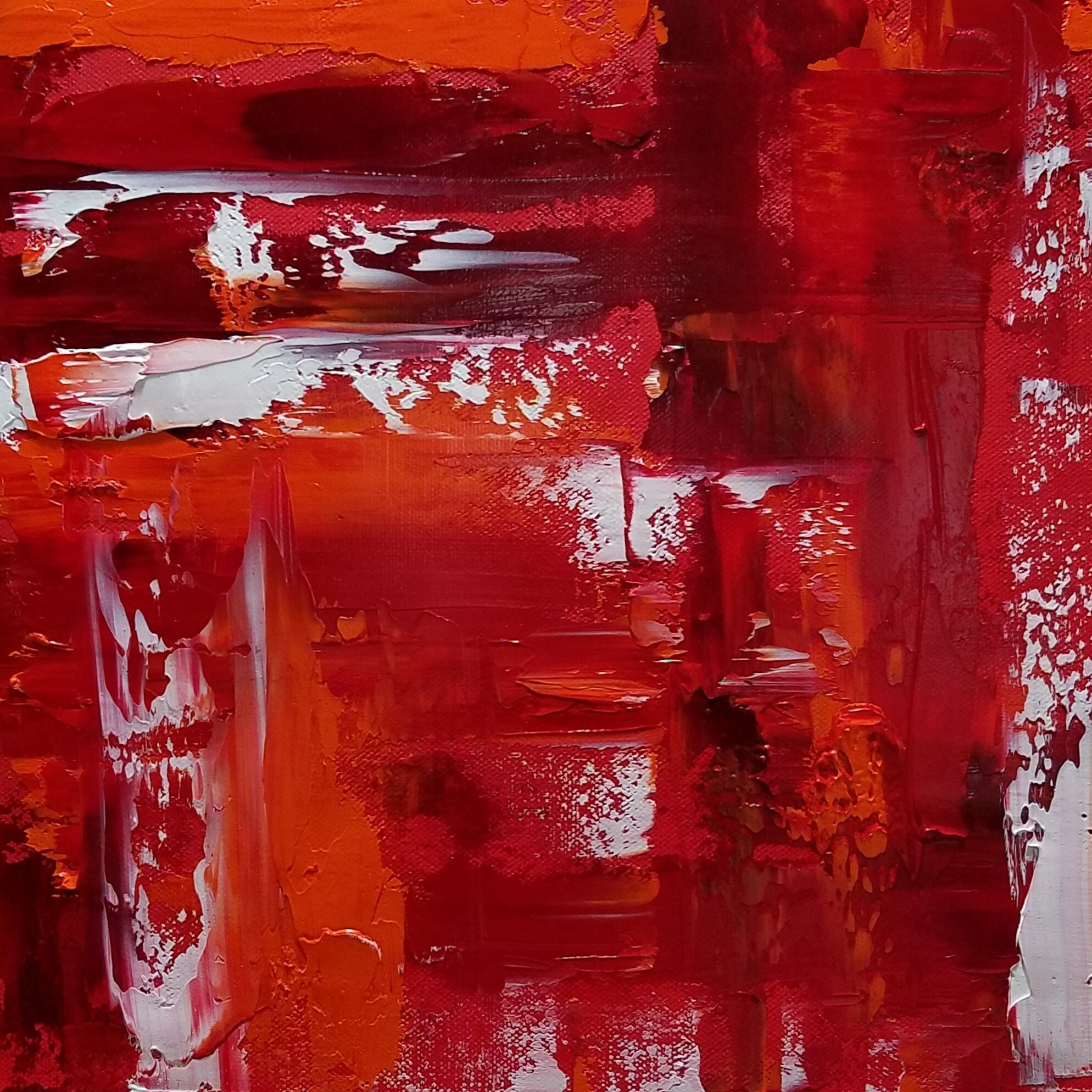 RED-Mustafar - 12inx12in Oil on Canvas