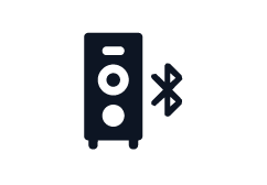 Icono de dispositivo Bluetooth con una etiqueta y señal de Bluetooth