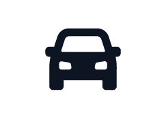 Icono de un carro en color oscuro