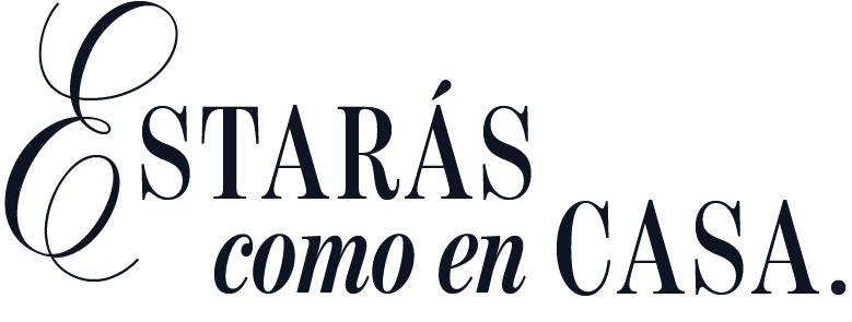 Texto en la imagen que dice 'Y estarás como en casa.'