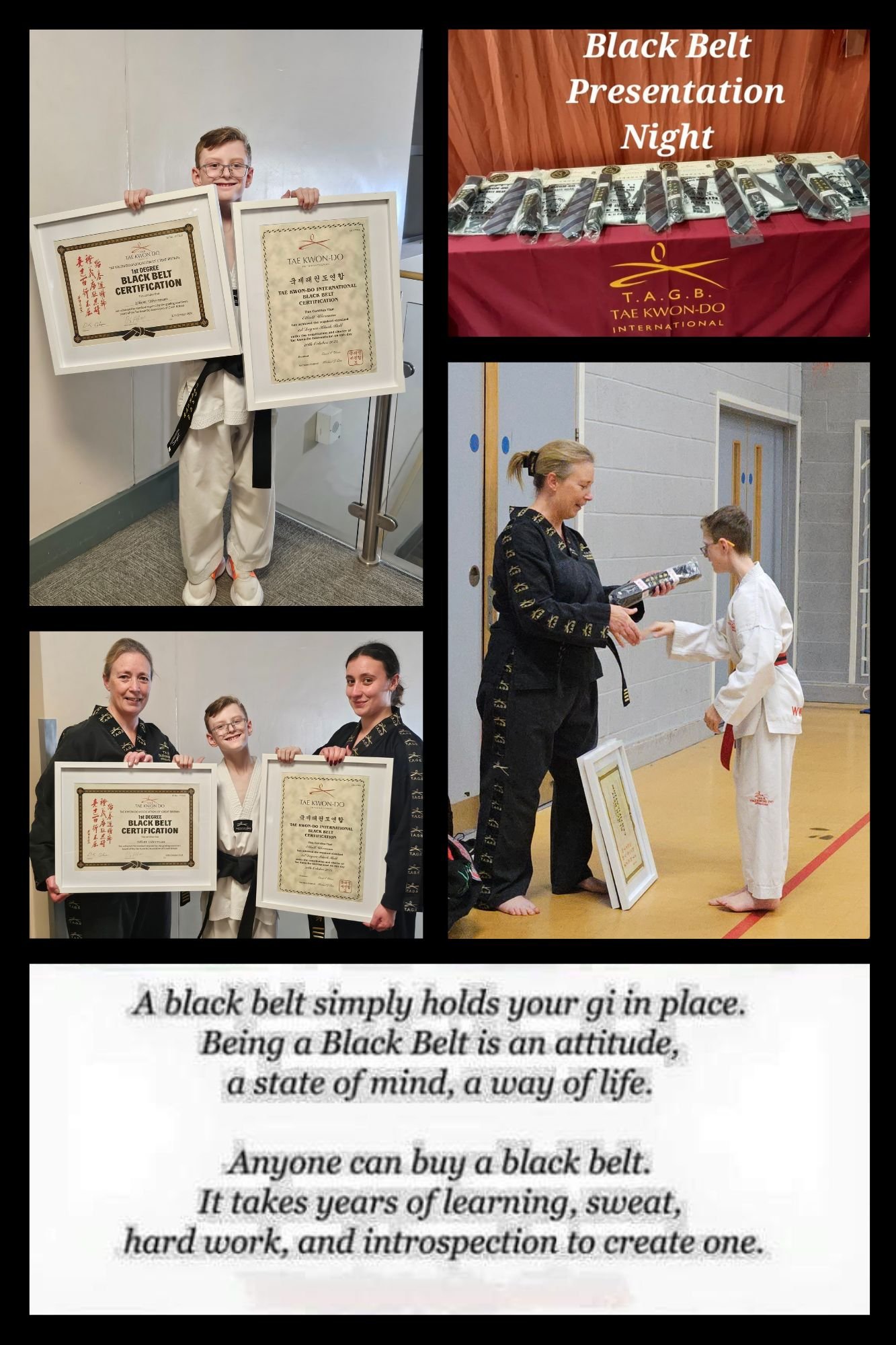 Black Belt Presentation