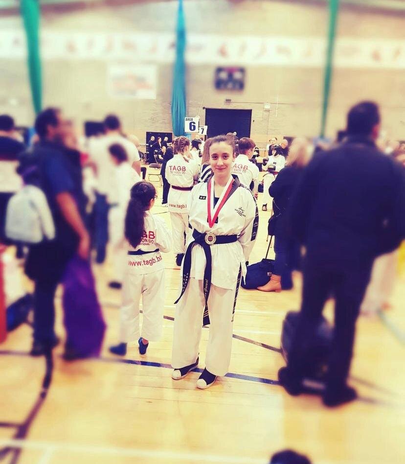 Head Coach Maresha won Gold in the Ladies Black Belt mixed Dan Patterns event!