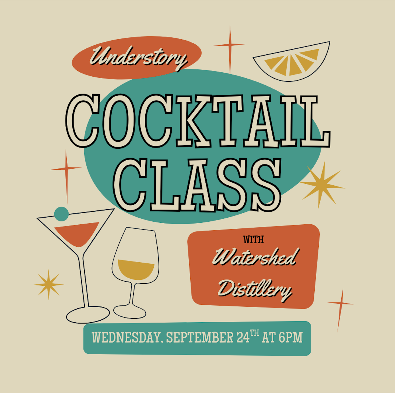 Cocktail Class with Watershed Distillery
