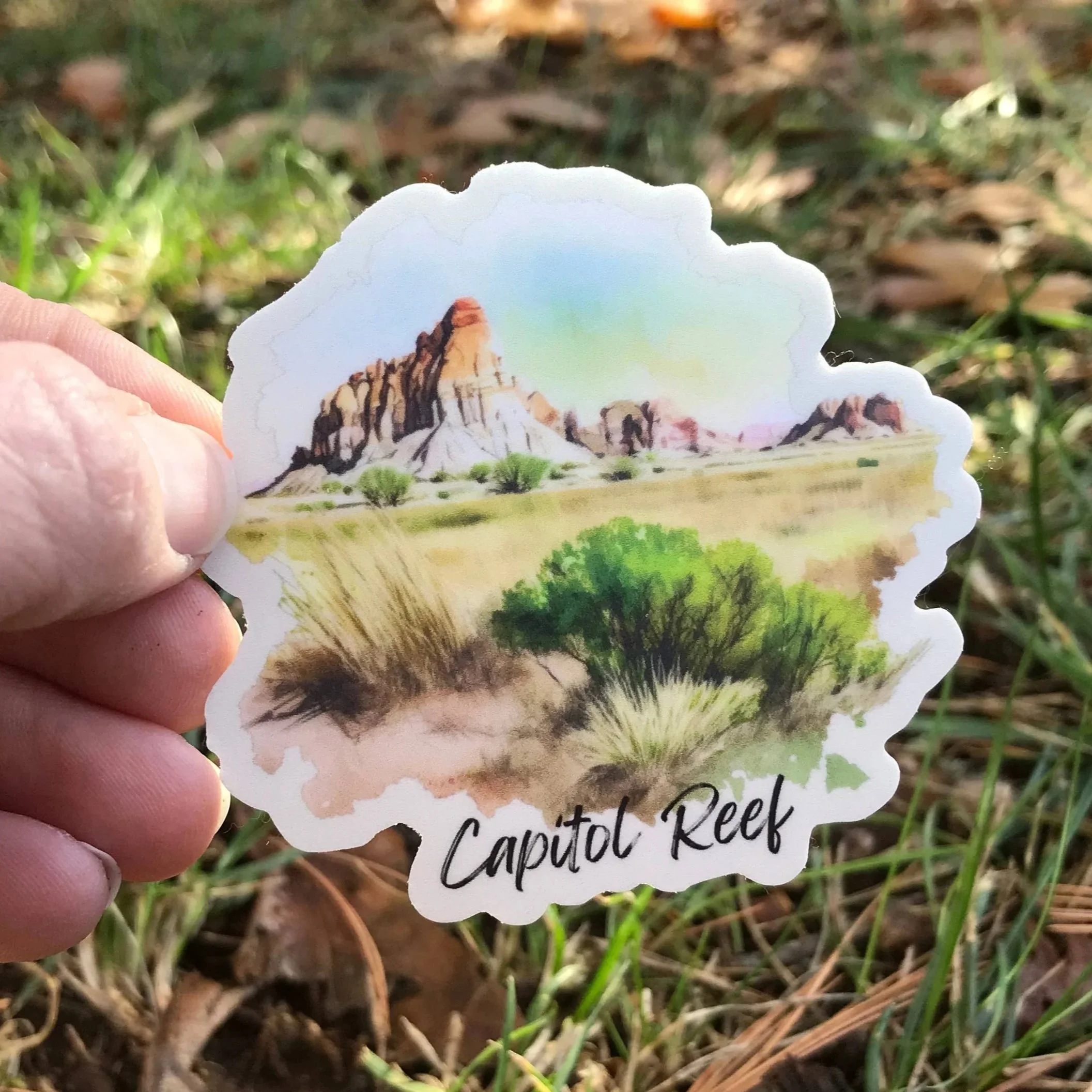 Capitol Reef National Park vinyl sticker in nature