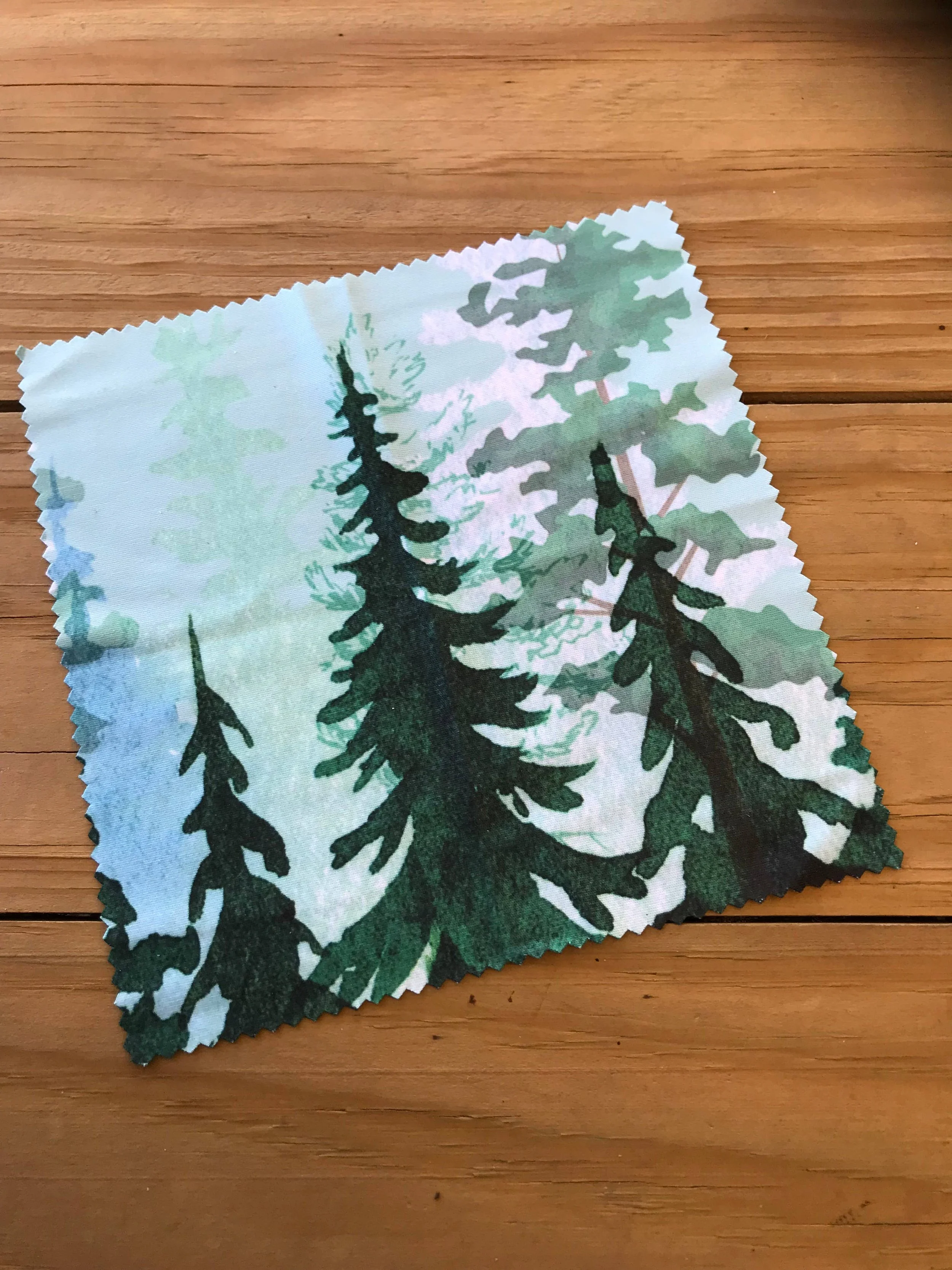 Aqua and Green cloth