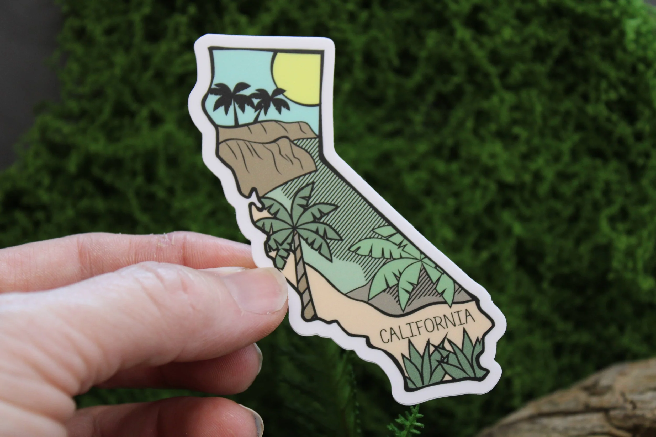 Sunny California State Checklist 3” Vinyl Sticker