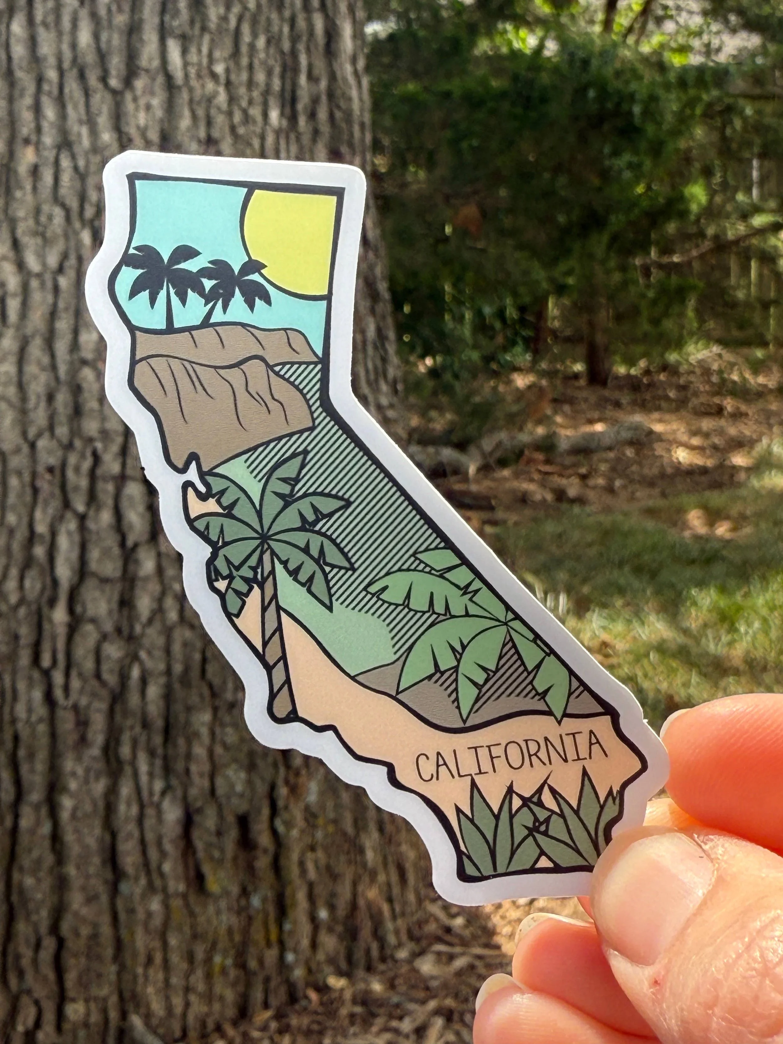 Sunny California State Checklist 3” Vinyl Sticker